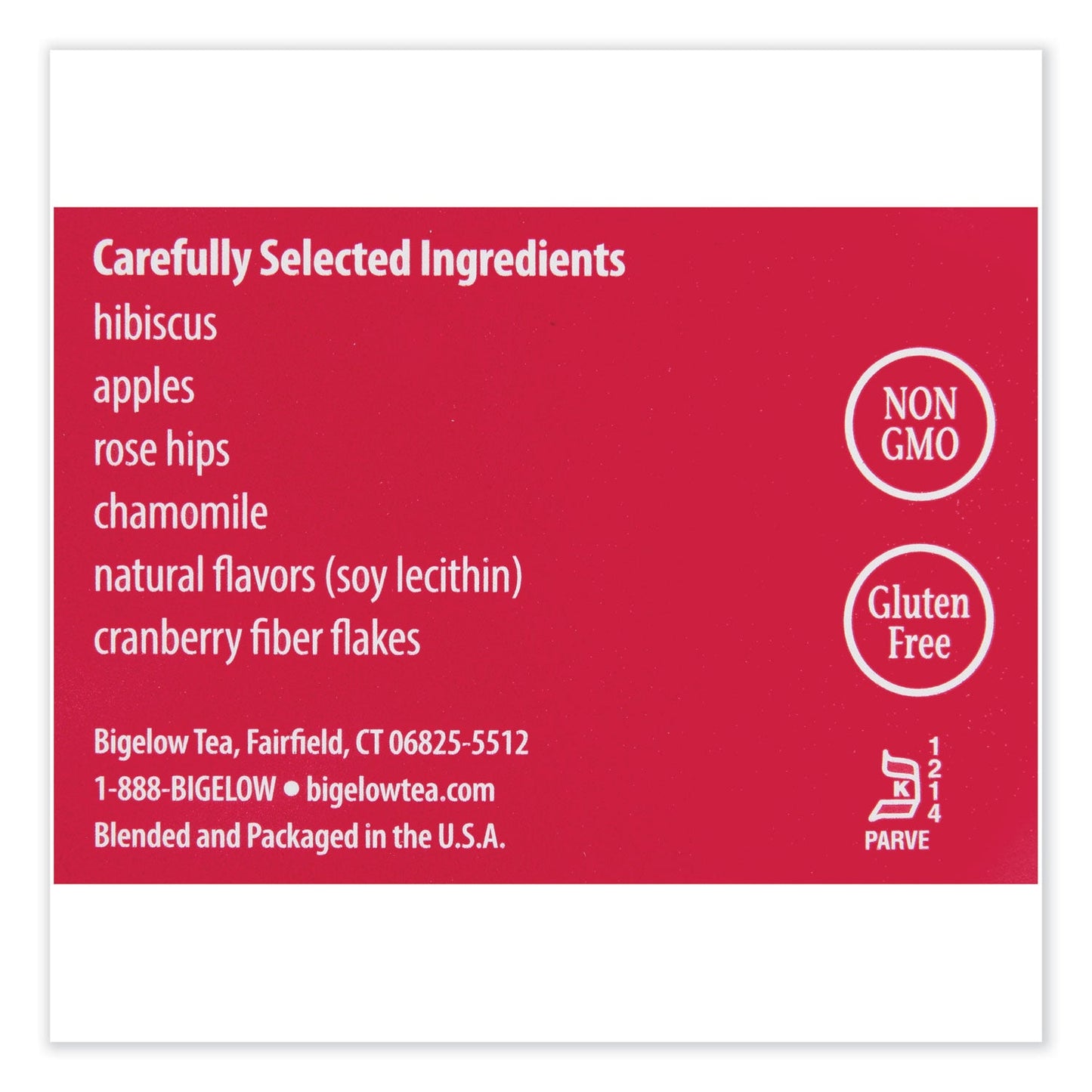 Bigelow Cranberry Apple Herbal Tea, 28/Box