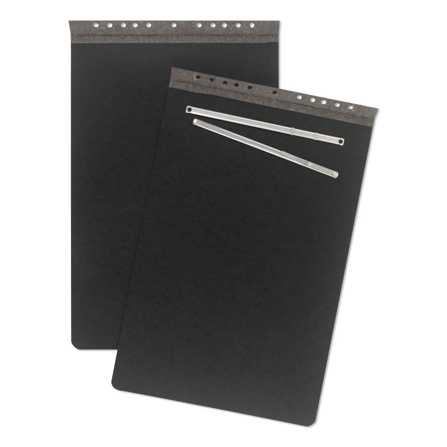 ACCO Pressboard Report Cover with Tyvek Reinforced Hinge, Two-Piece Prong Fastener, 3" Capacity, 11 x 17, Black/Black