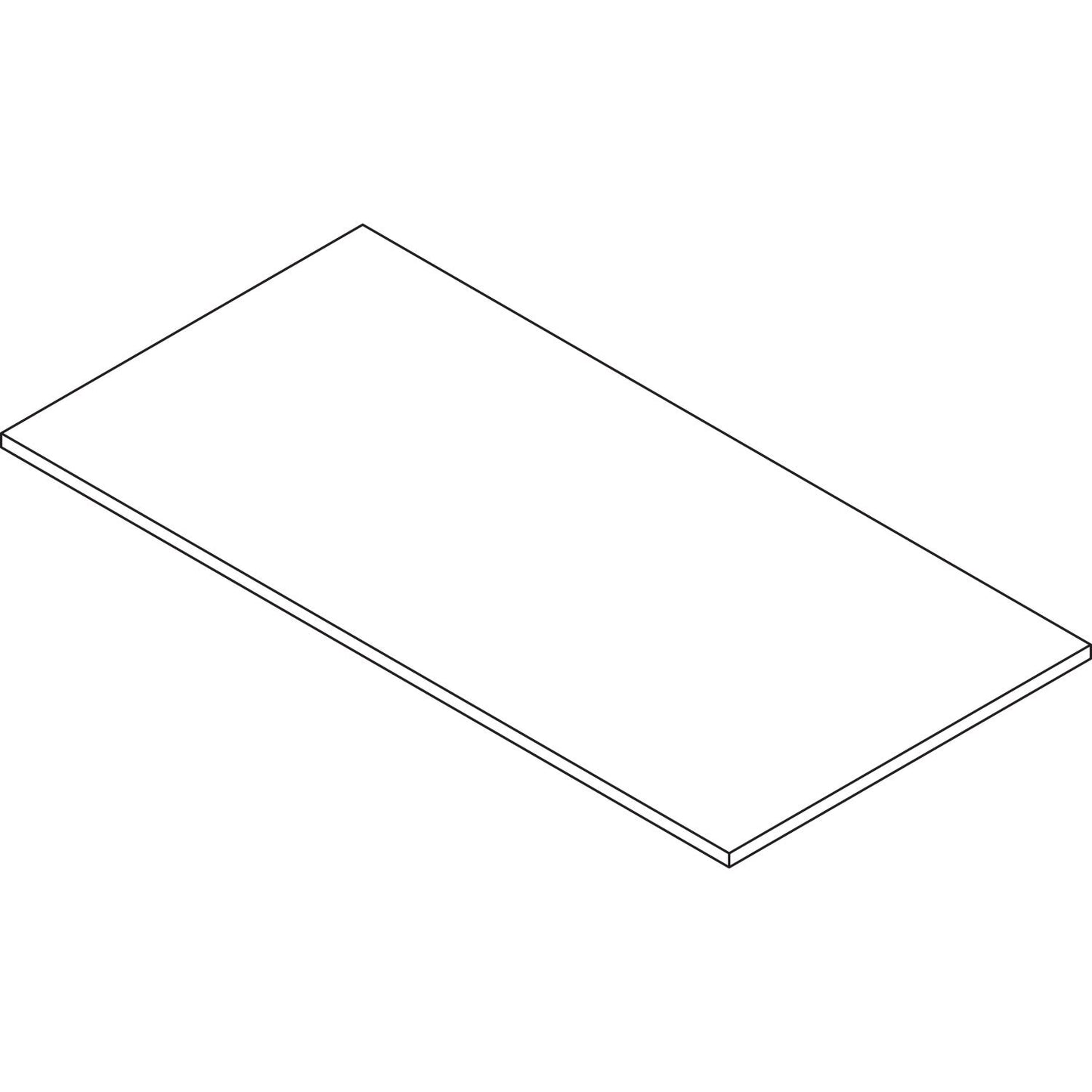 Alera Reversible Laminate Table Top, Rectangular, 59.38w x 29.5d, Espresso/Walnut