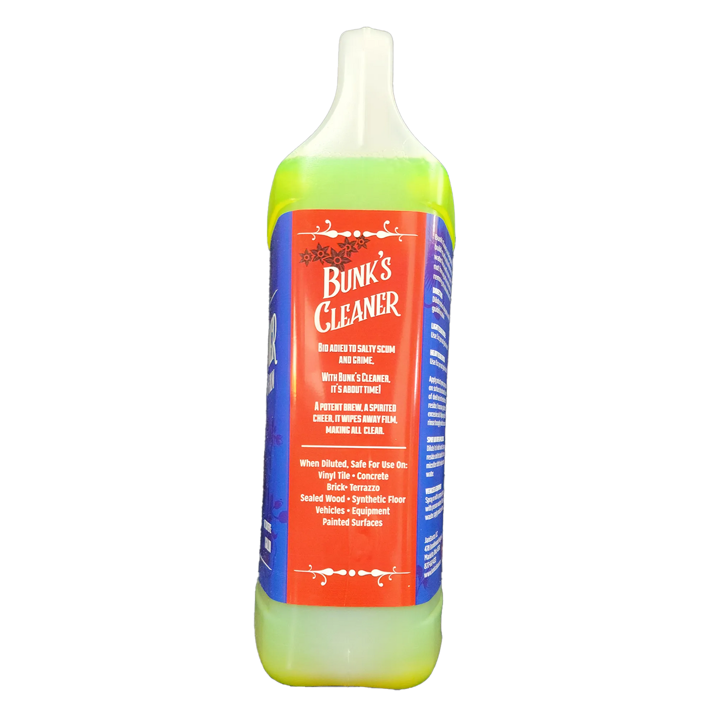 Bunk’s Cleaner – Concentrated Ice Melt Residue & Salt Stain Remover (1 Gal)