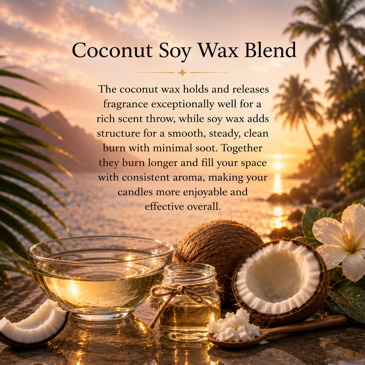 Eternal Blooms Crystal-Enhanced Premium Coconut-Soy Wax Melts