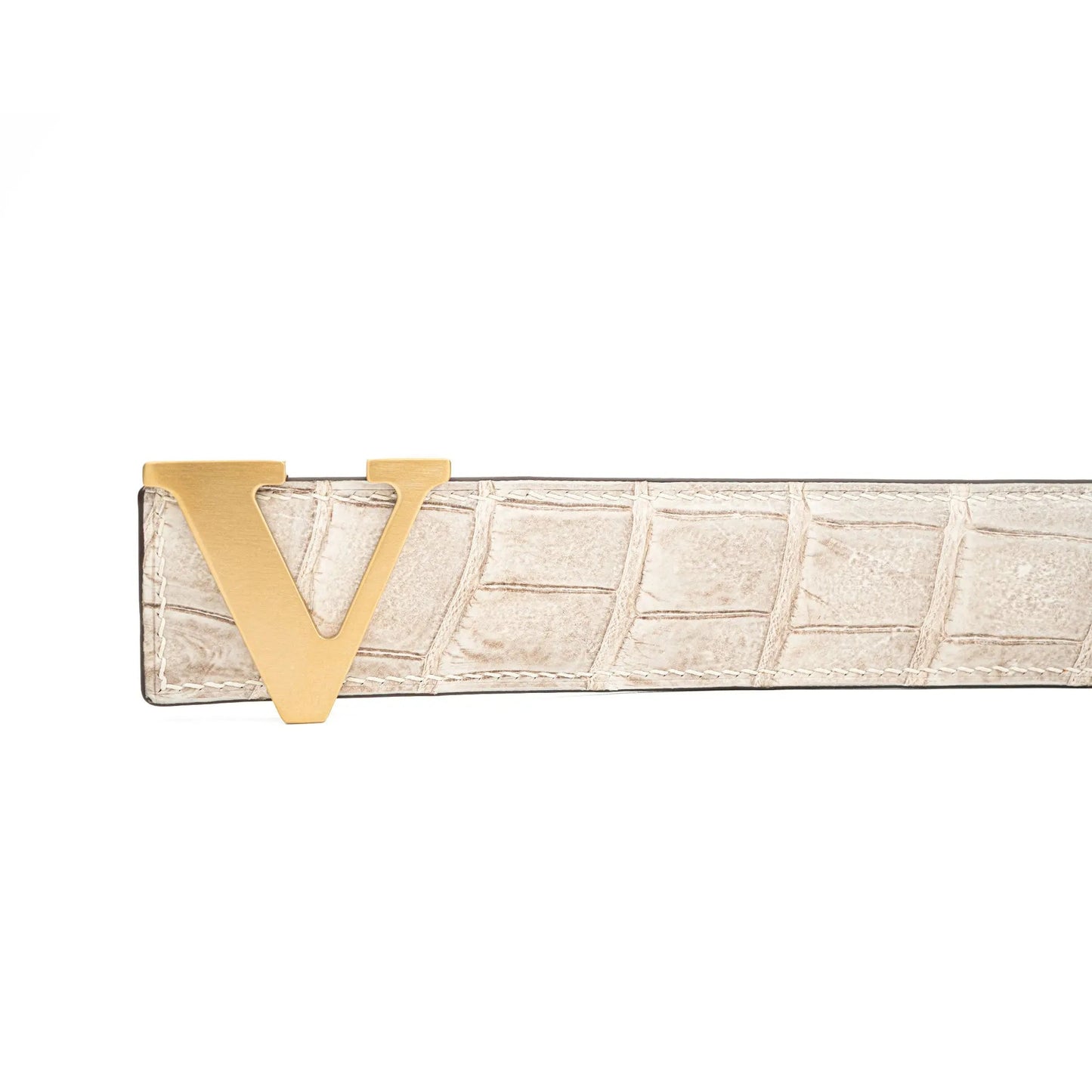 Handcrafted Alligator Leather Belts DVG169
