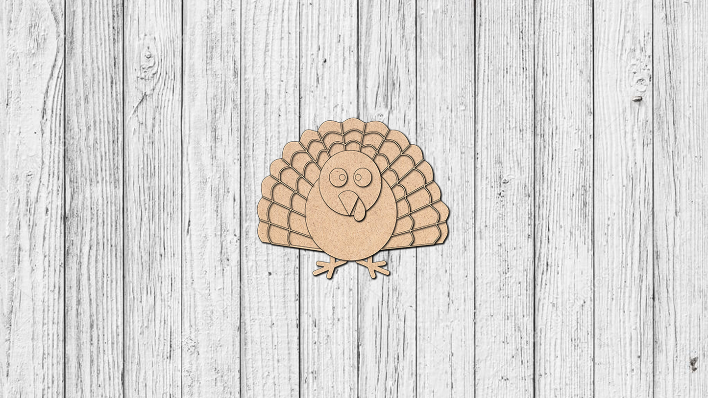 Interchangeable Welcome Porch Leaner - Turkey - Unfinished Accent