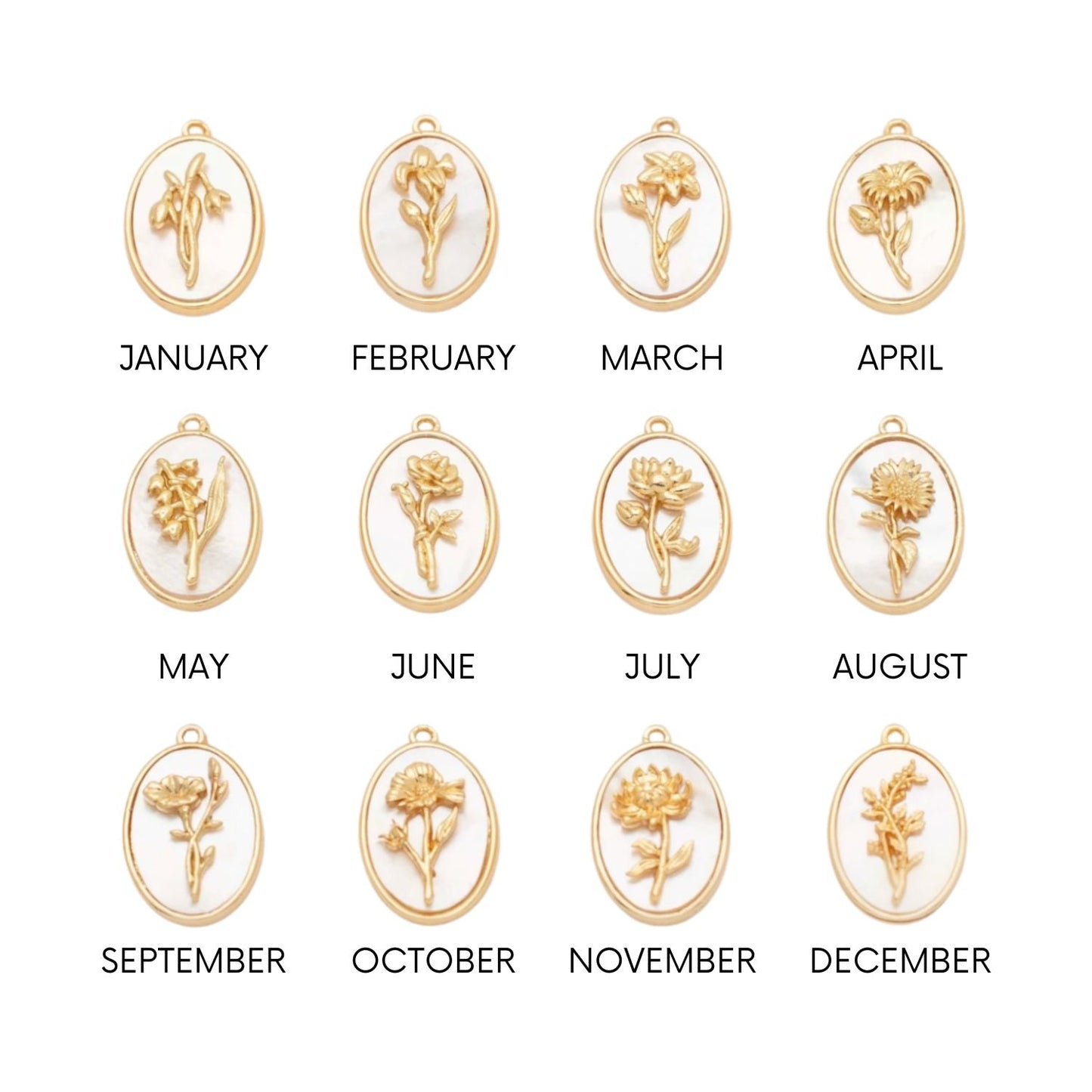 Katrina Birth Flower Necklace