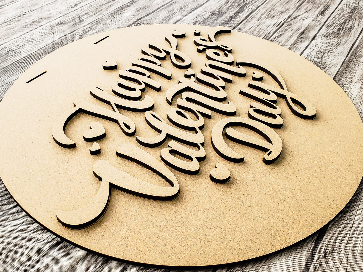 Happy Valentine's Day Big Door Hanger Unfinished Kit