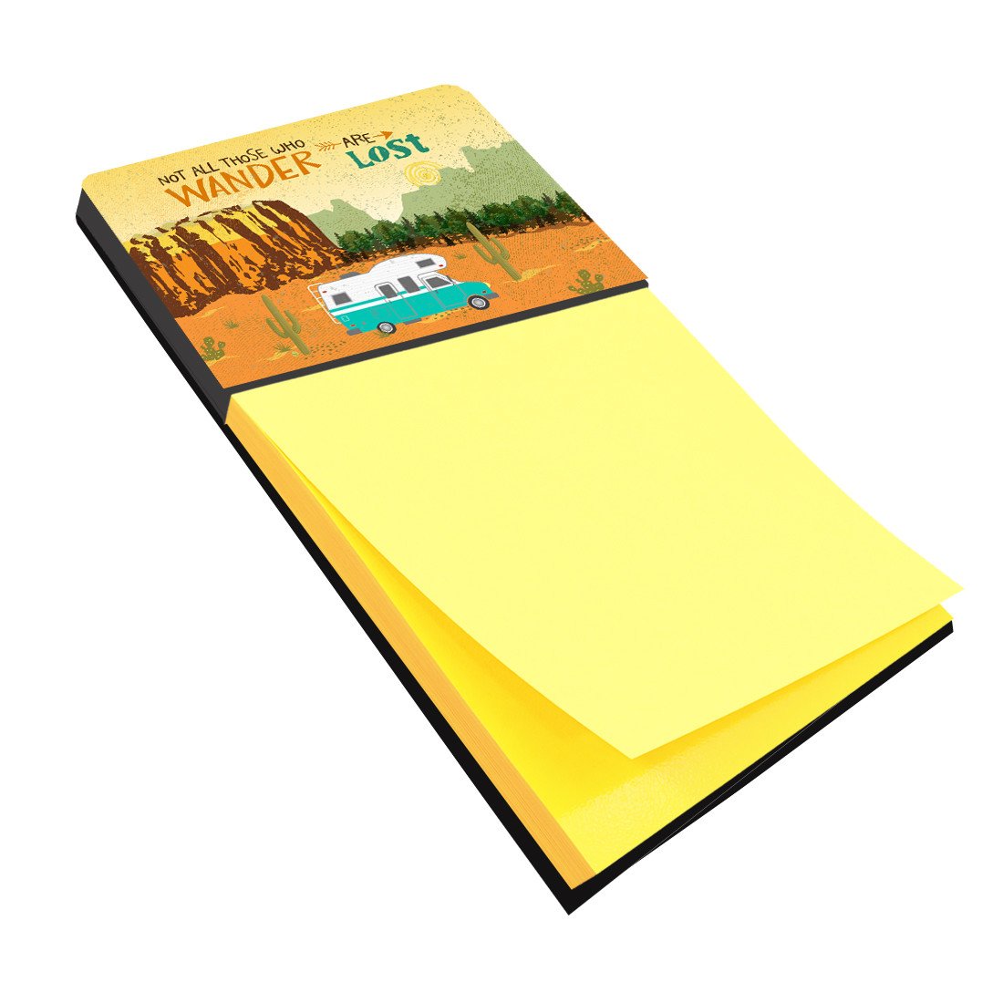 RV Camper Camping Wander Sticky Note Holder VHA3027SN- Refiilable Desk Accessory Note Pad