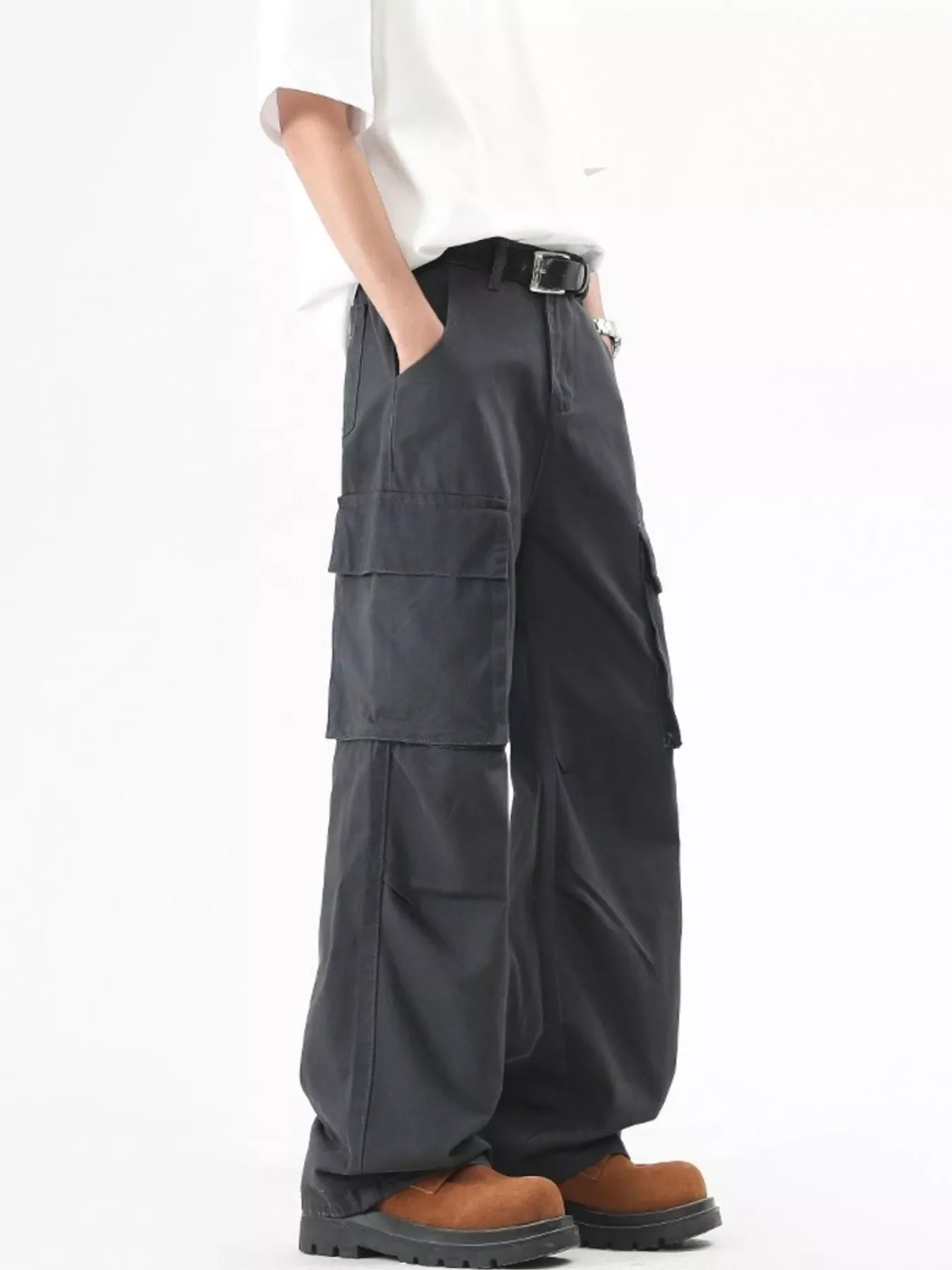Men's Plus Size Loose Fit Cargo Pants