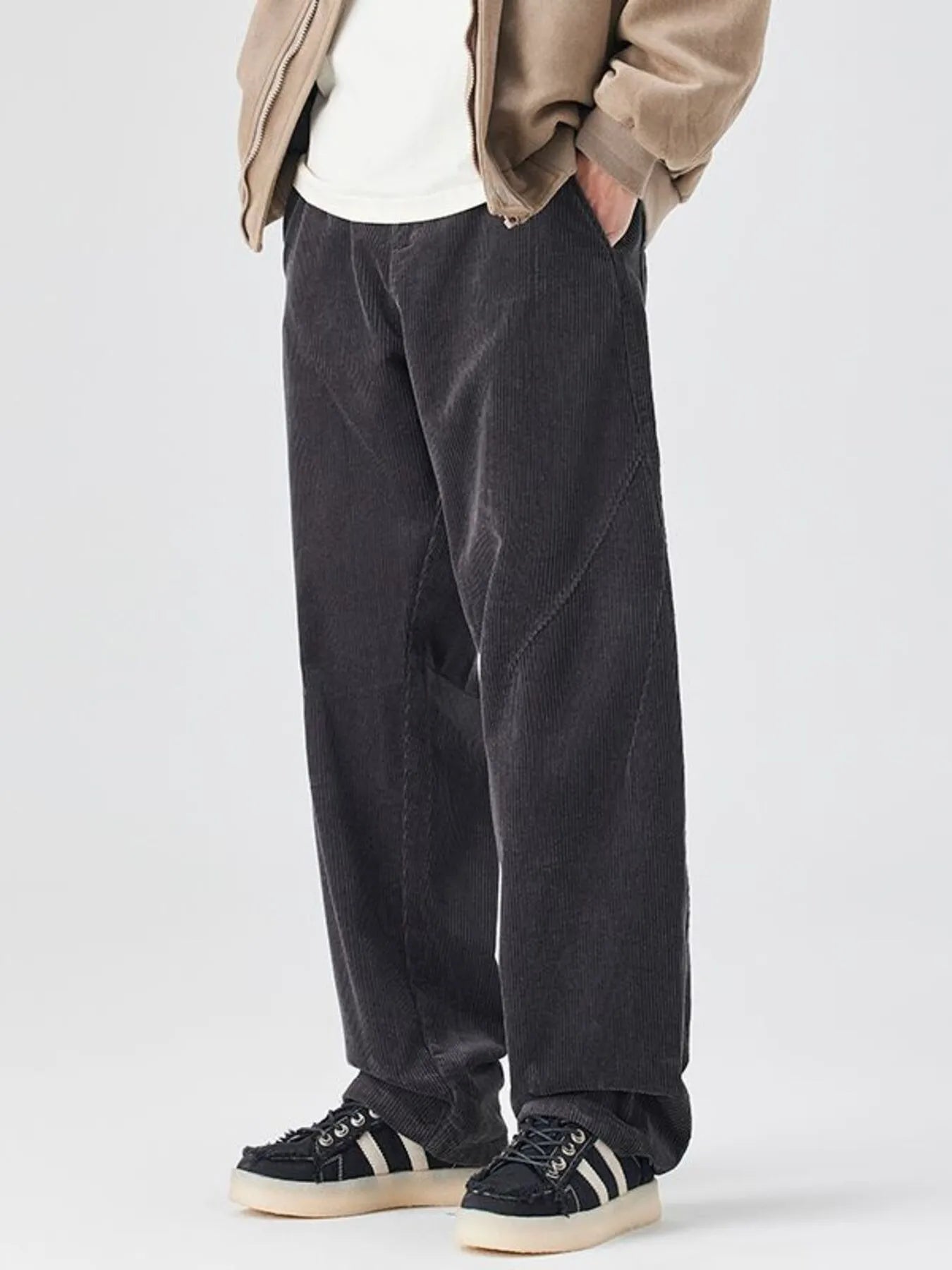 Men's Plus Size Relaxed Fit Corduroy Pants