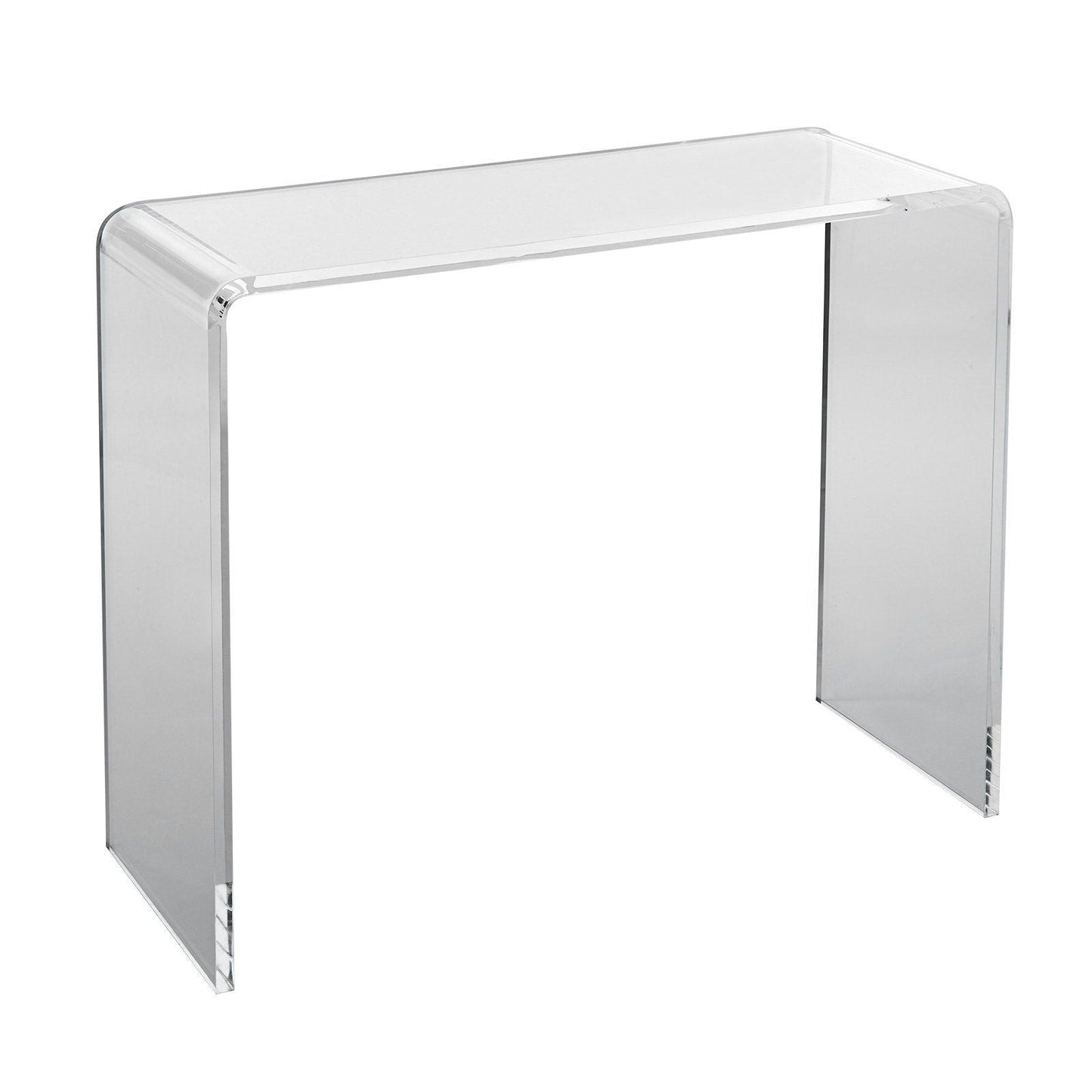 Acrylic Console Table, Clear Acrylic End Table, Transparent Acrylic Side Table 38.2x15x29.3 inch, for Foyer, Living Room, Dining Room