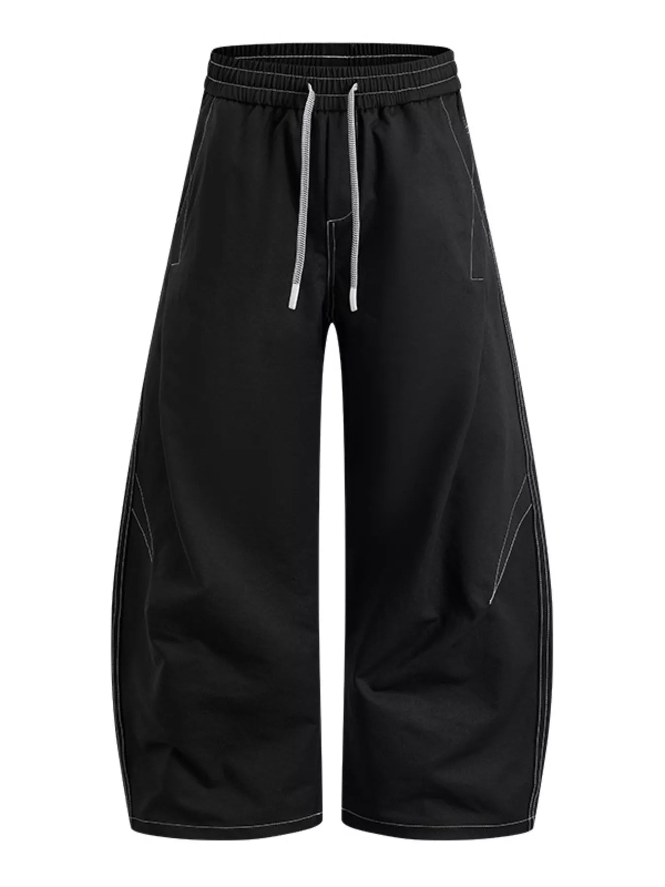 Men's Plus Size Wide Leg Drawstring Casual Pants