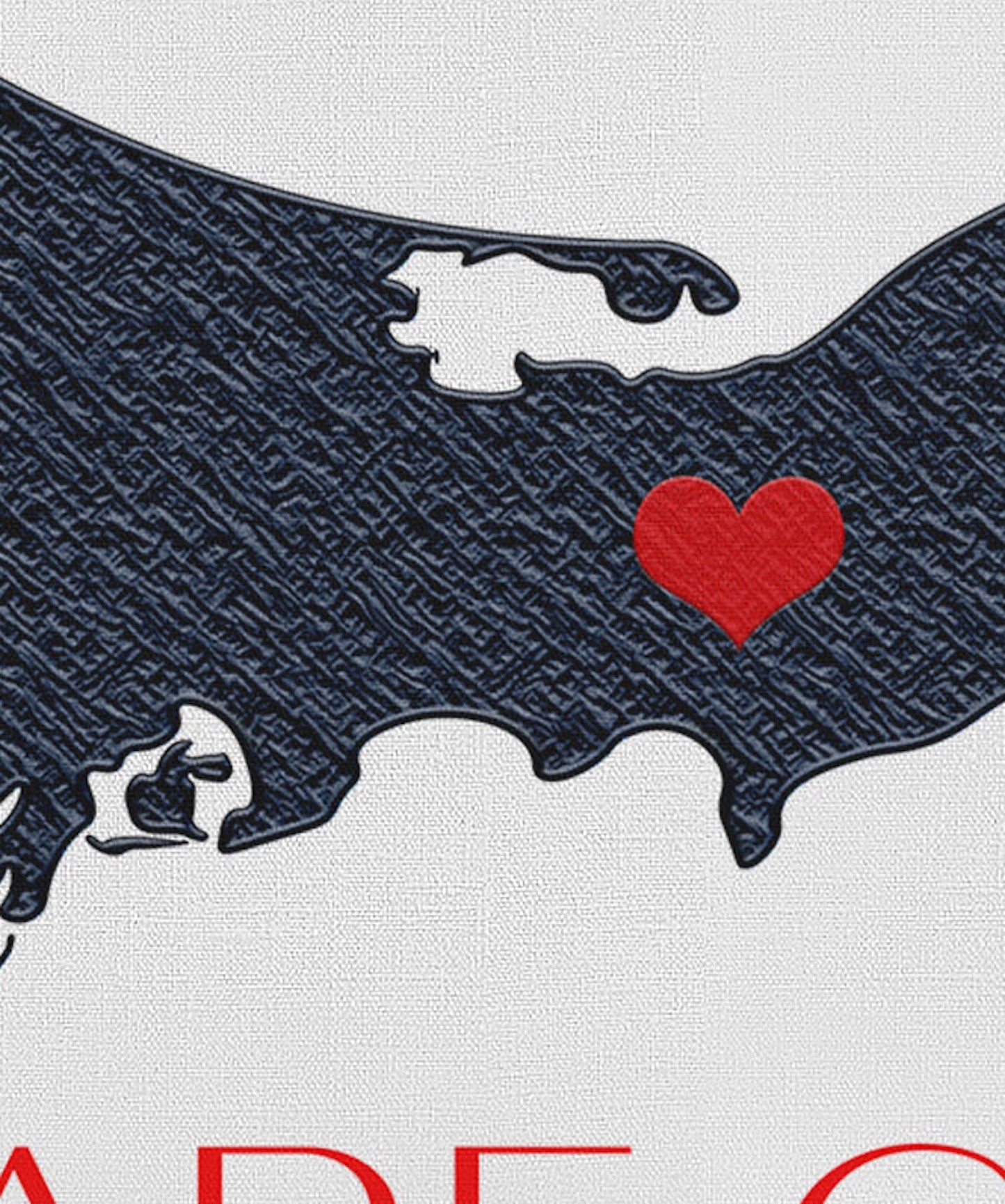 Cape Cod Canvas Map Sign | Customizable Silhouette Cape Wall Decor