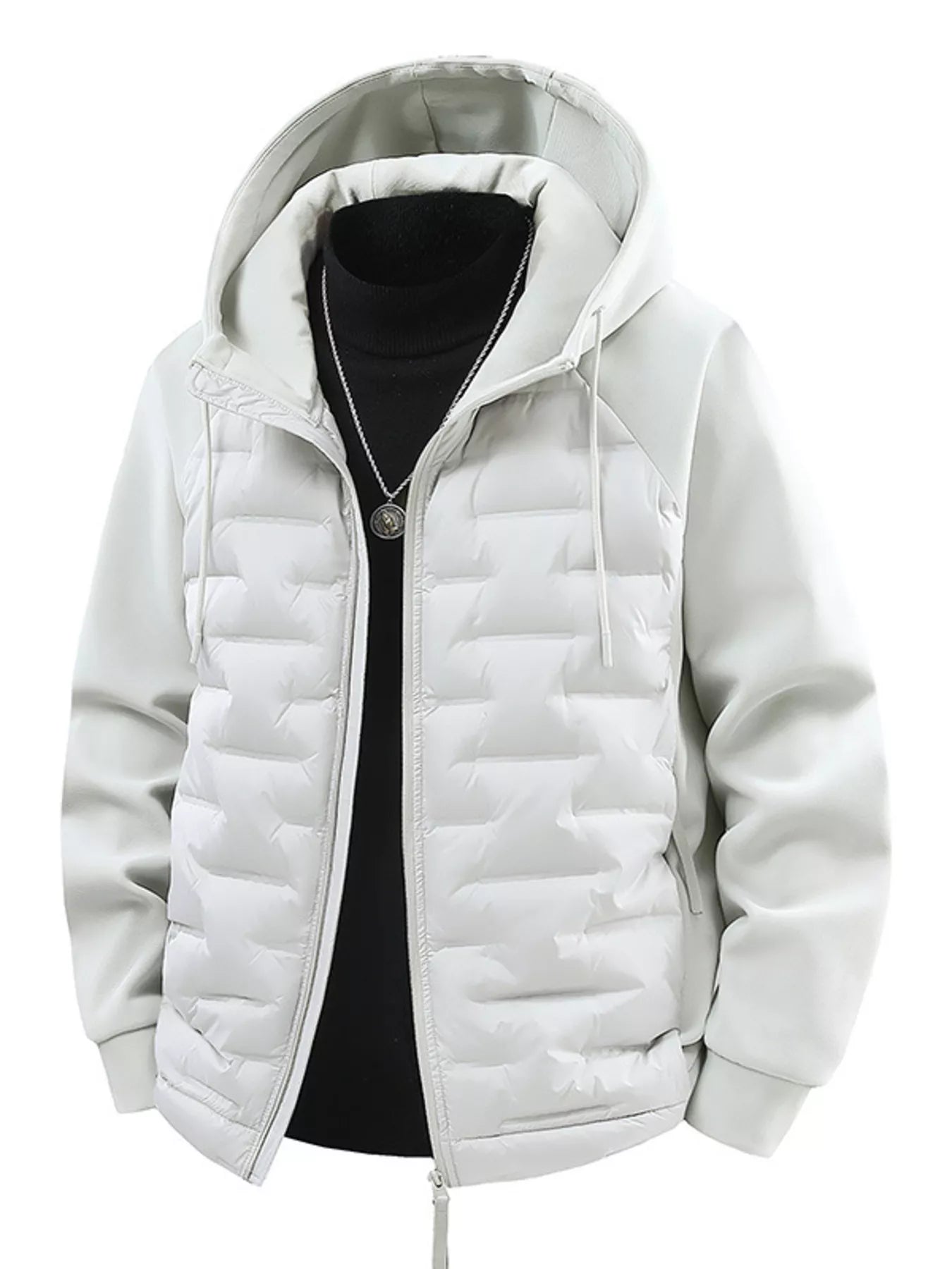 Men's Plus Size Hooded Padded Jacket