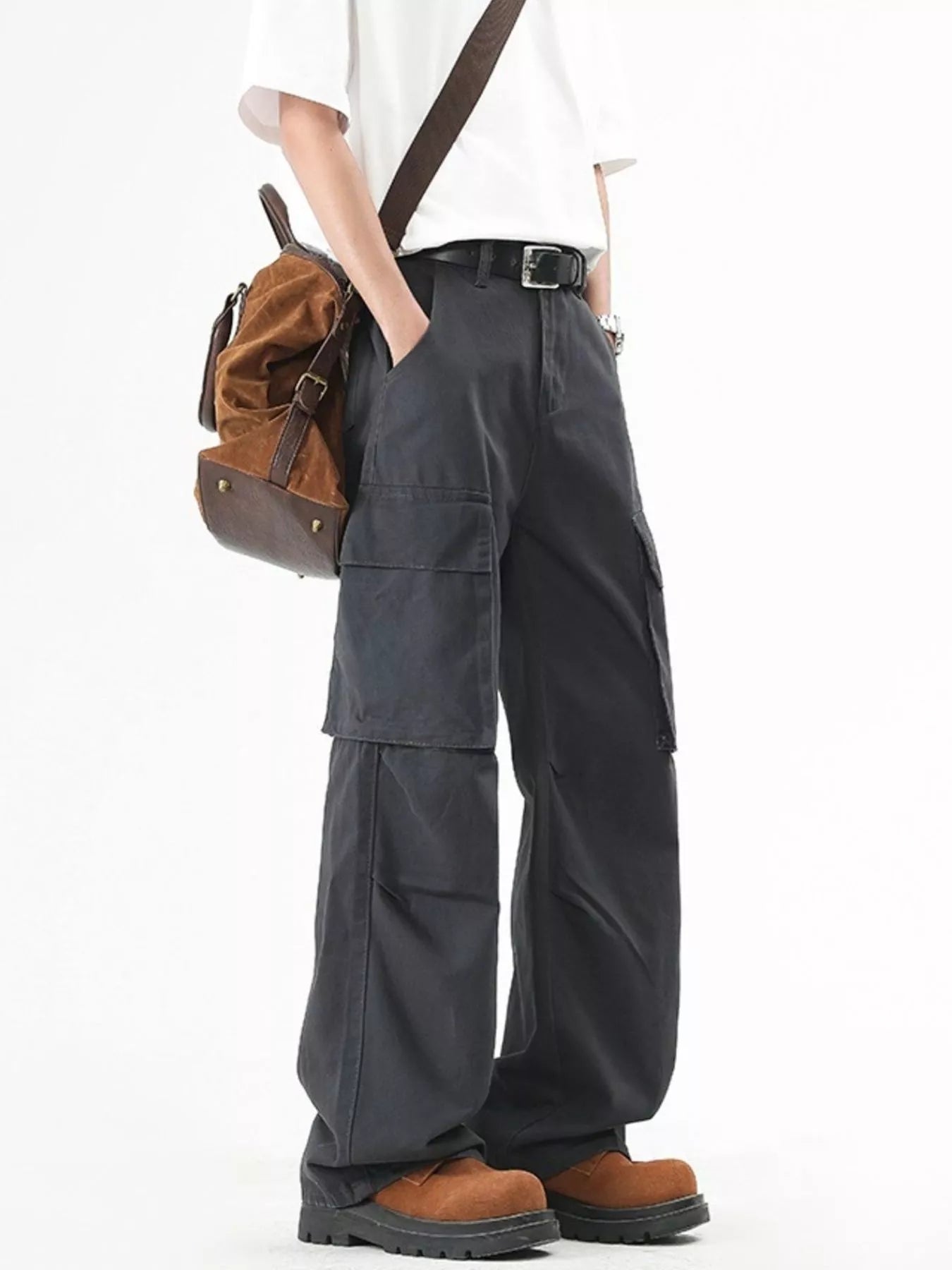 Men's Plus Size Loose Fit Cargo Pants