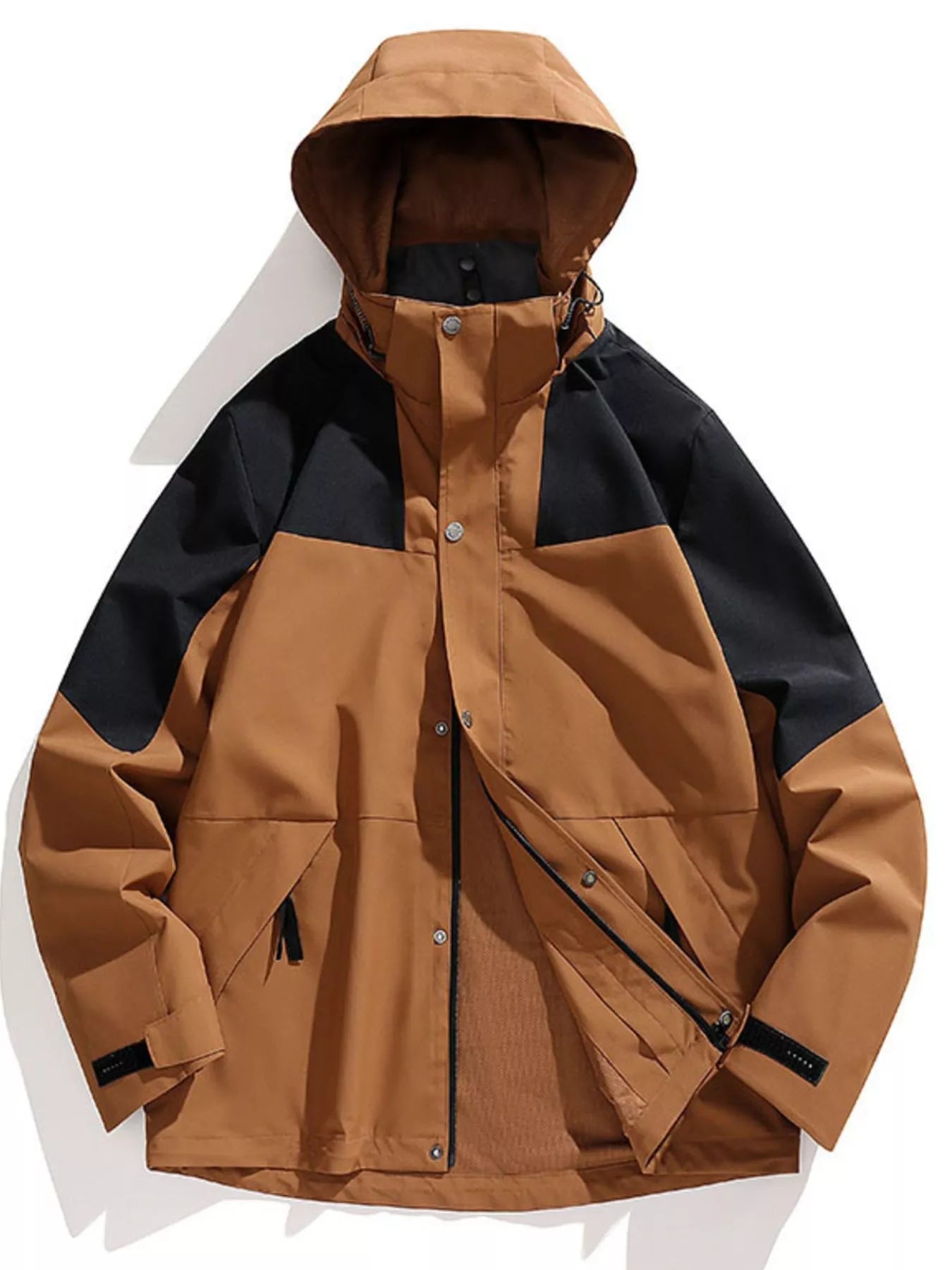 Men's Full Size Hooded Windproof Outdoor Coat Plus Size