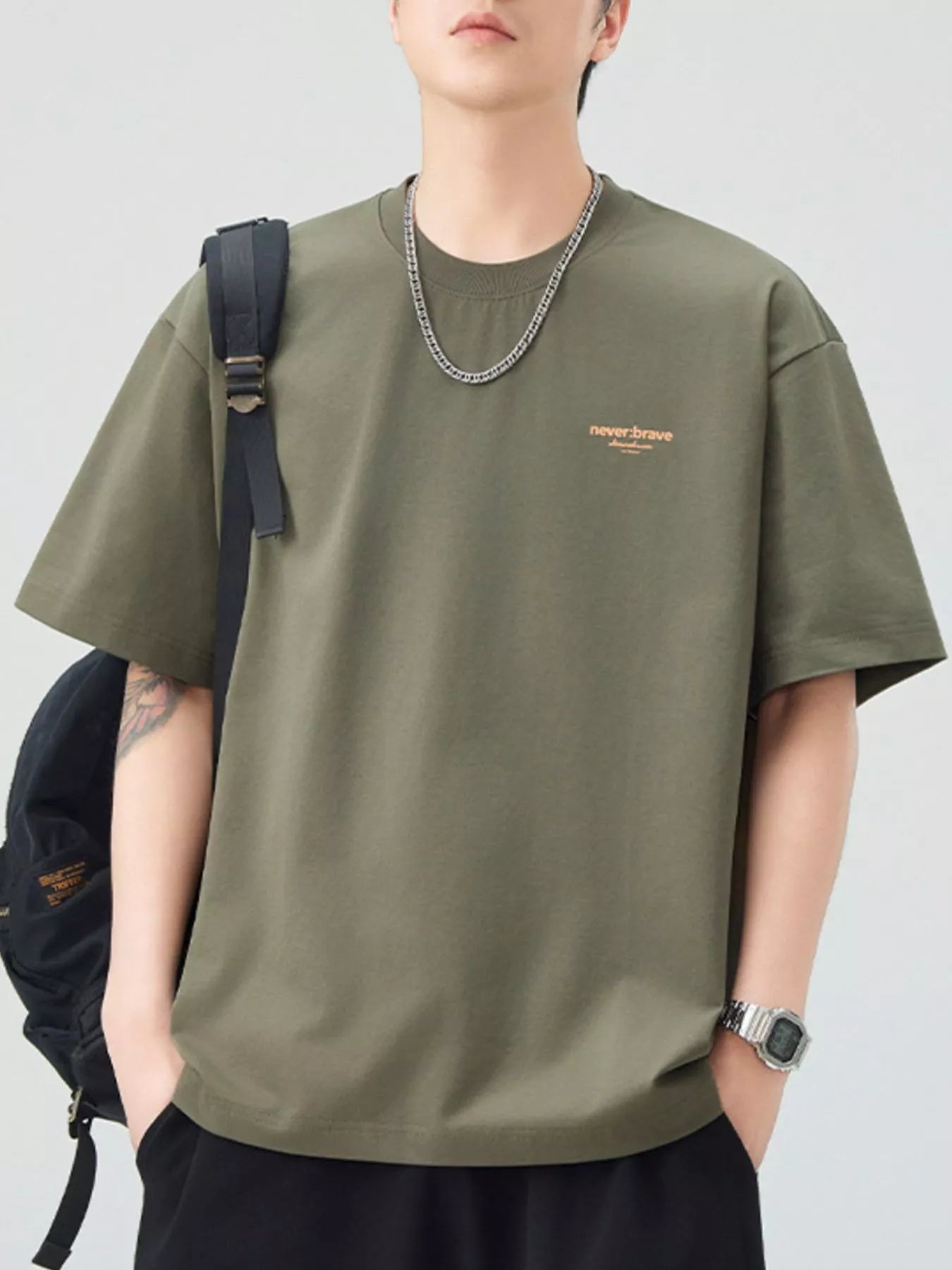 Men's Plus Size Casual Round Neck T-Shirt