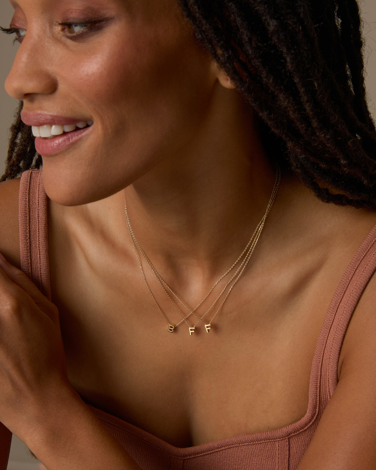 Just For You Initial Necklace — E