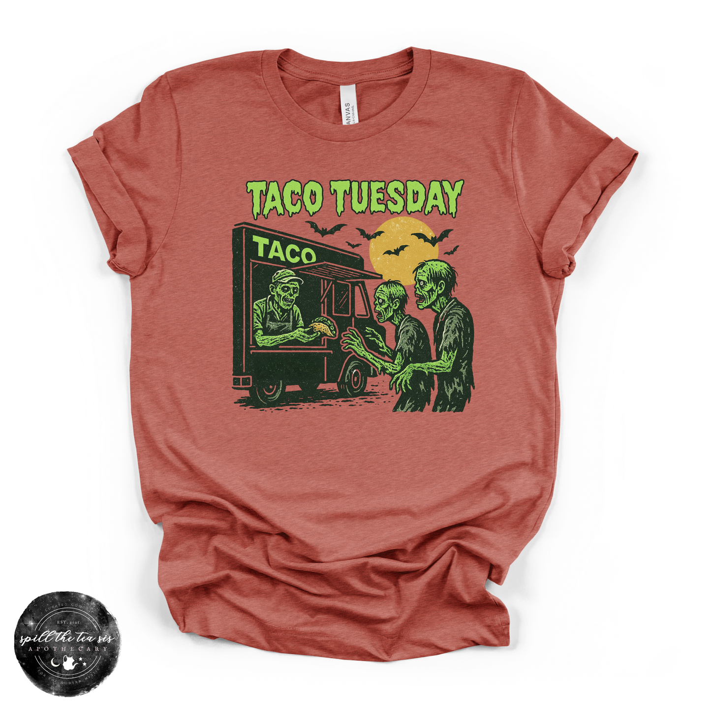 Taco Tuesday Zombie Tee | Funny Zombie Graphic T-Shirt