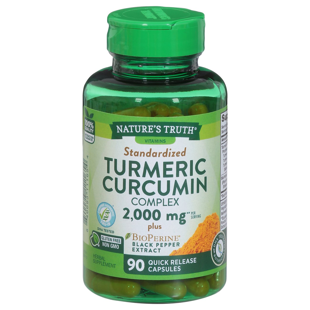Nature's Truth  Standardized Turmeric Curcumin Complex 2000 Mg 90Ct