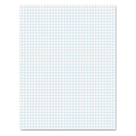 Ampad Quadrille Pads, Quadrille Rule (4 sq/in), 50 White (Heavyweight 20 lb Bond) 8.5 x 11 Sheets