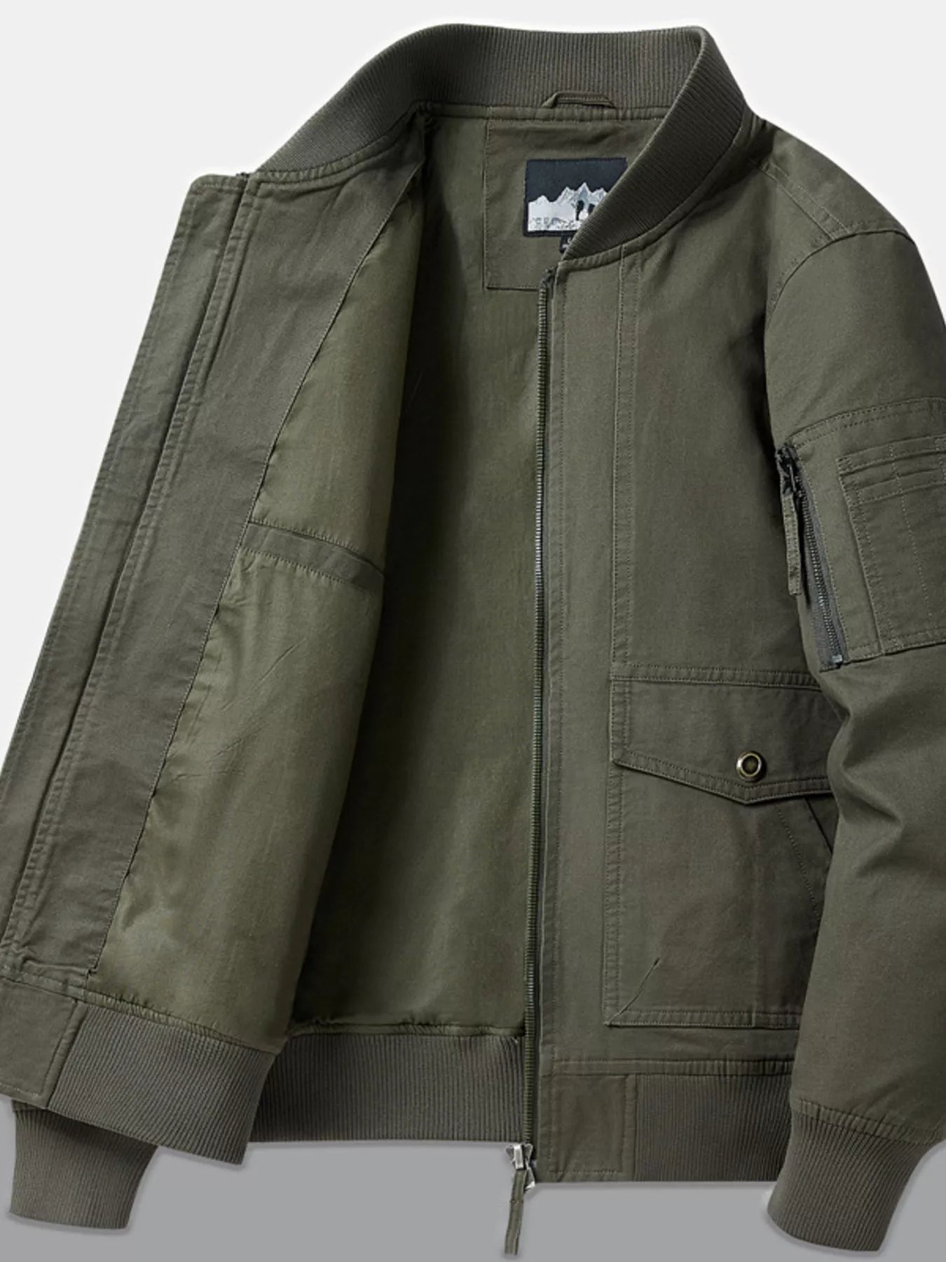Men's Plus Size Casual Lightweight Bomber Jacket
