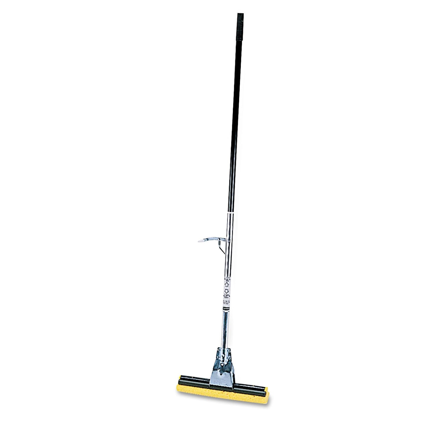 Rubbermaid Steel Sponge Mop, 12" Wide Yellow Cellulose Sponge Head, Bronze Steel Handle