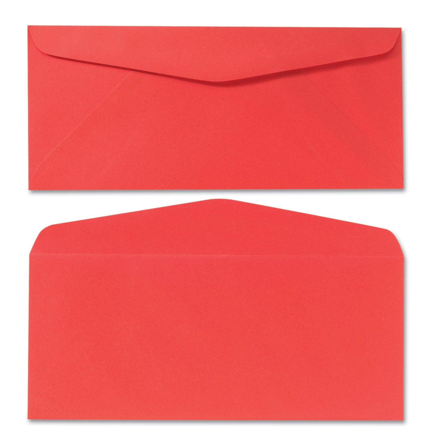 Quality Park Colored Envelope, #10, Commercial Flap, Gummed Closure, 4.13 x 9.5, Red, 25/Pack