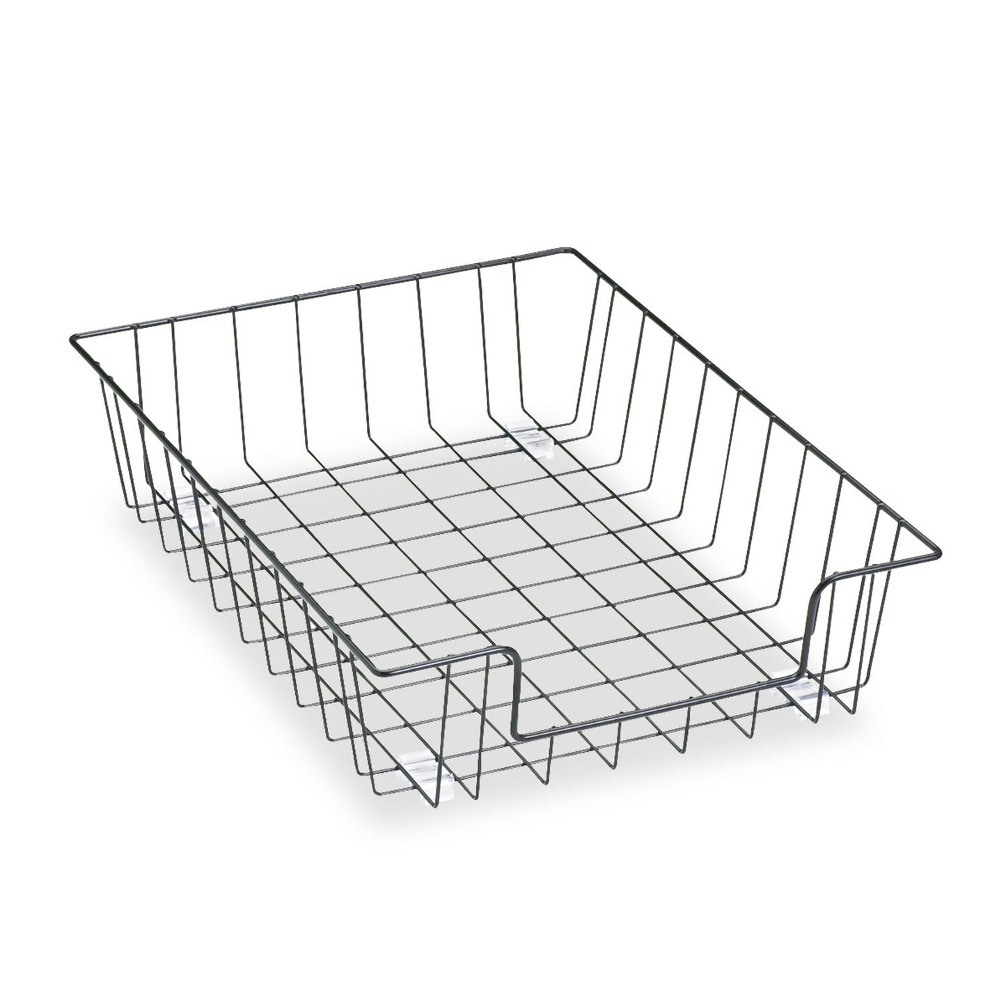 Fellowes Wire Desk Tray Organizer, 1 Section, Letter Size Files, 10" x 14.13" x 3", Black