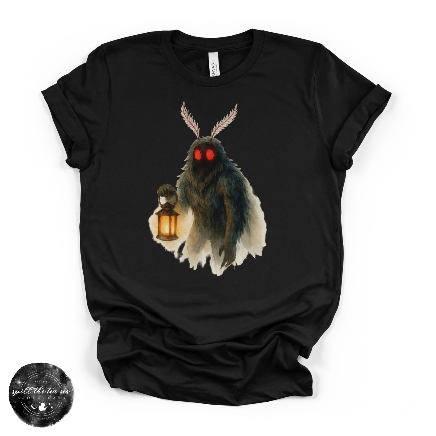 Mothman Midnight Tee | Cryptid Night Graphic T-Shirt