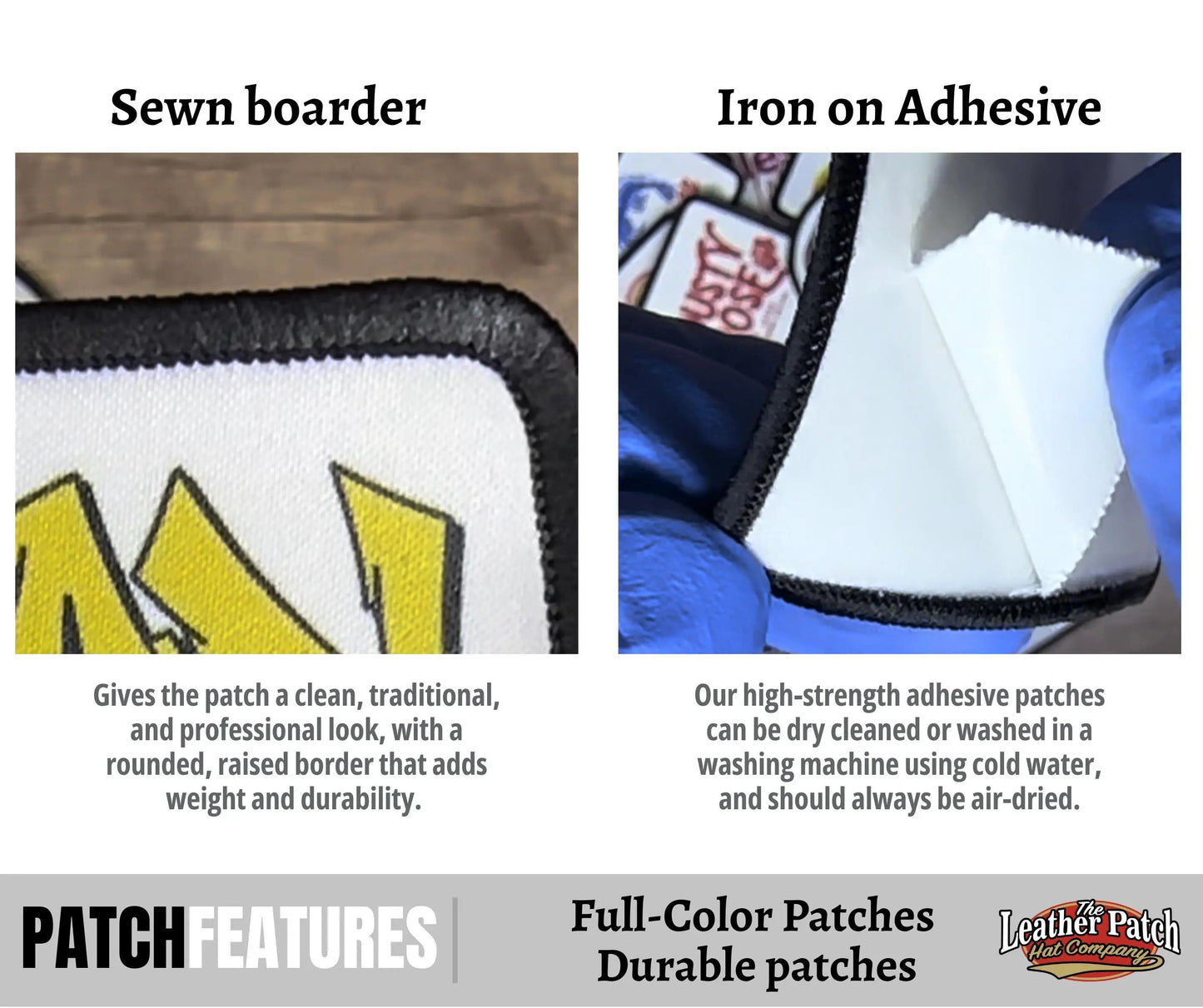 Full Color Dye Sublimation Custom Iron-On Patches