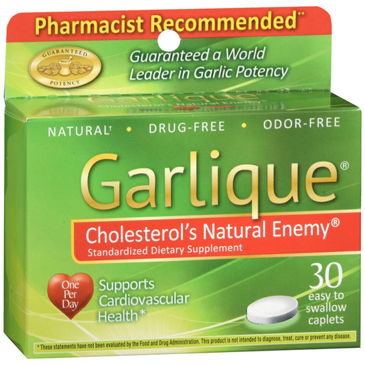 Garlique® Healthy Blood Pressure Formula – Odorless Garlic (60 Caplets)