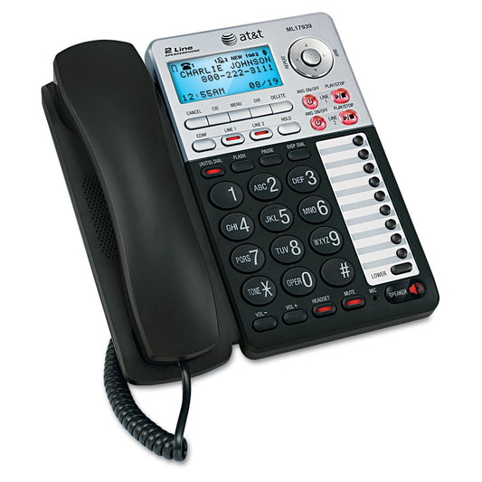 AT&T ML17939 Two-Line Speakerphone with Caller ID and Digital Answering System
