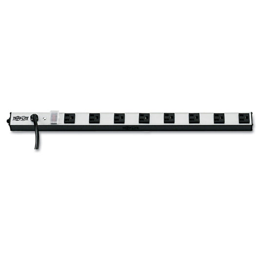 Tripp Lite Vertical Power Strip, 8 Outlets, 15 ft Cord, Silver