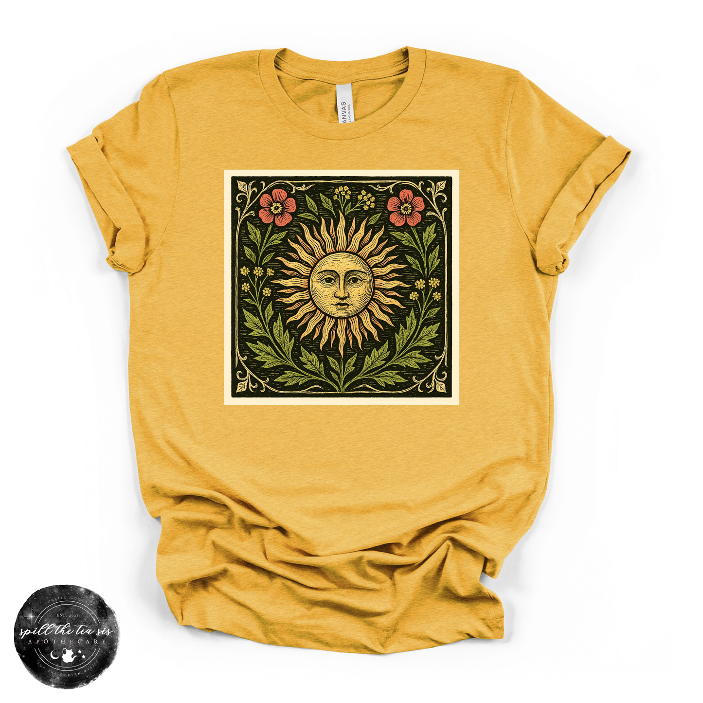 Sun Mural Tee | Celestial Graphic T-Shirt
