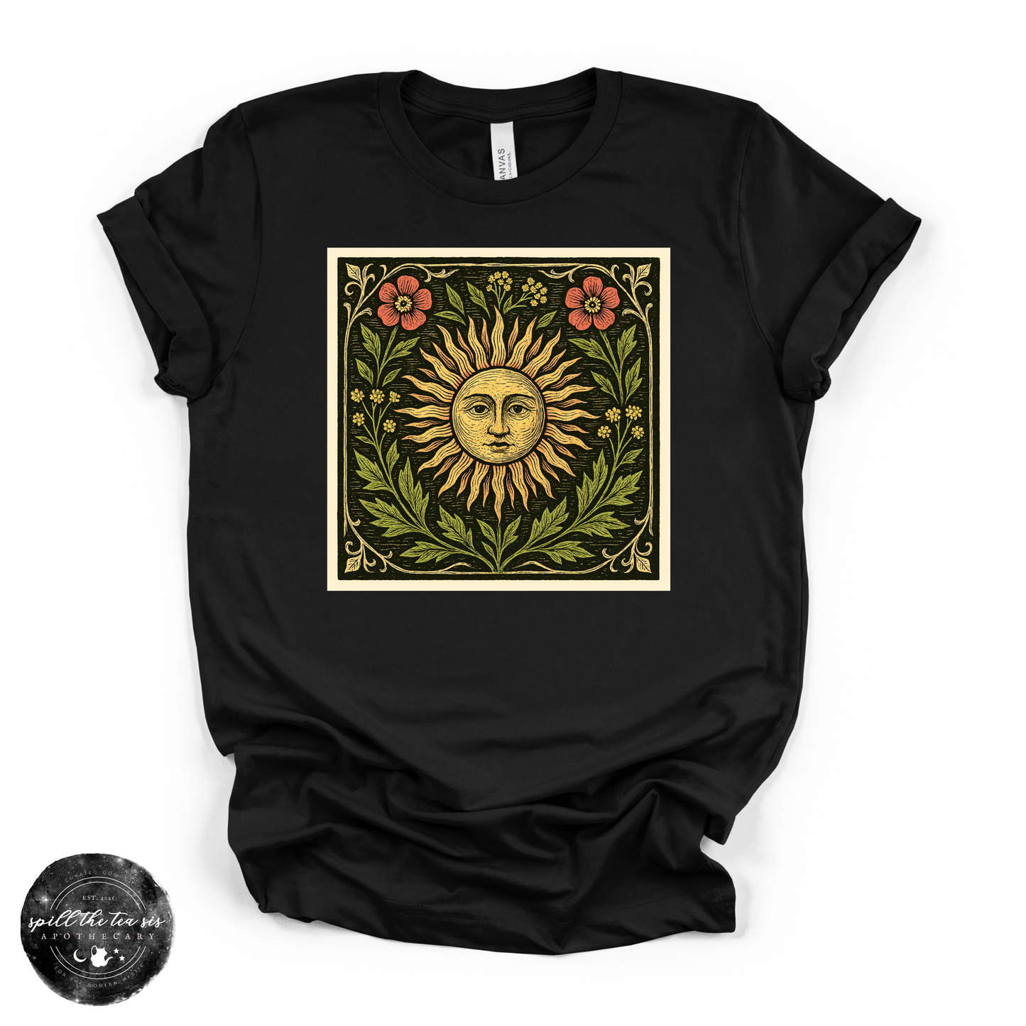 Sun Mural Tee | Celestial Graphic T-Shirt