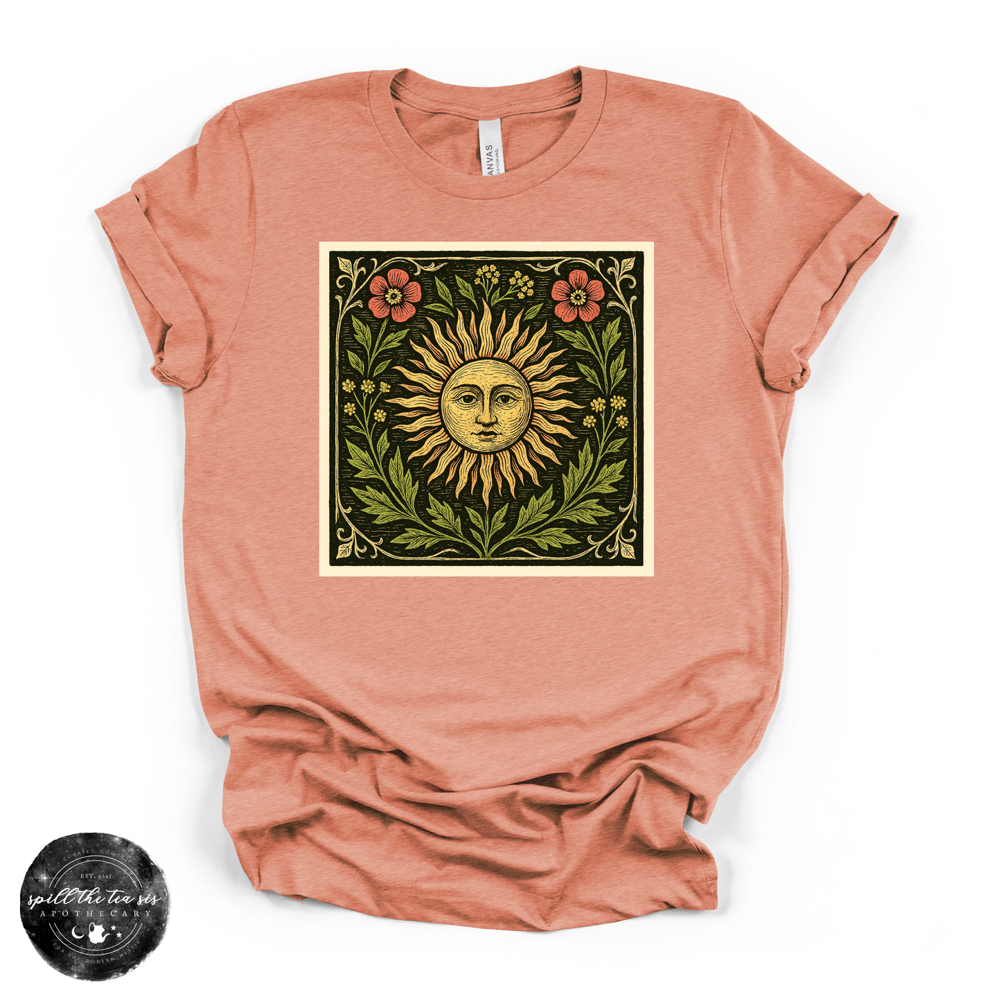 Sun Mural Tee | Celestial Graphic T-Shirt