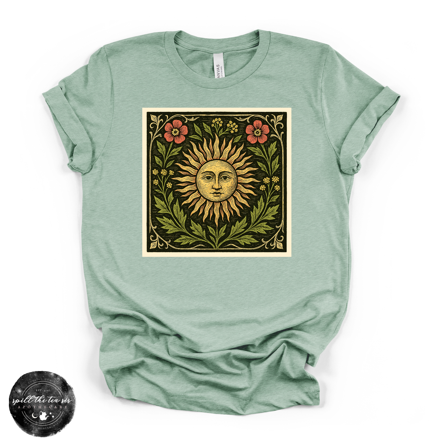 Sun Mural Tee | Celestial Graphic T-Shirt