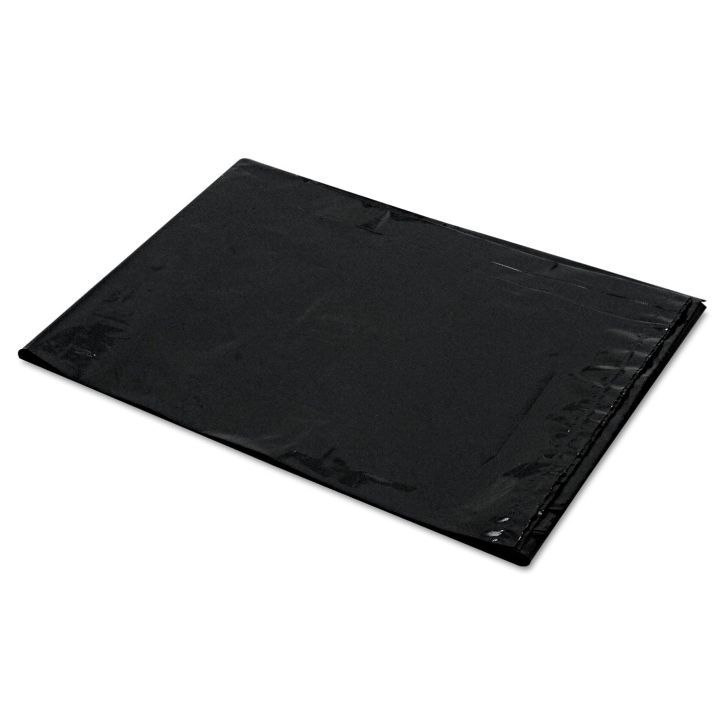 Trinity Plastics Low-Density Can Liners, 60 gal, 22" x 58", Black, 100/Carton
