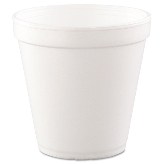 Dart Foam Containers, 16 oz, White, 25/Bag, 20 Bags/Carton