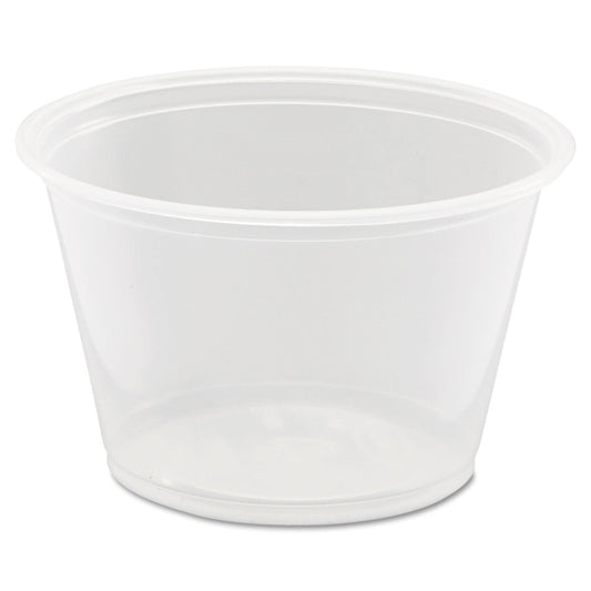 Dart Conex Complements Portion/Medicine Cups, 4 oz, Clear, 125/Bag, 20 Bags/Carton