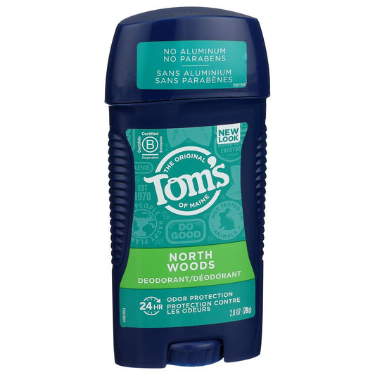 Tom's of Maine Deodorant, North Woods Scent, Aluminum Free 3.25 Oz