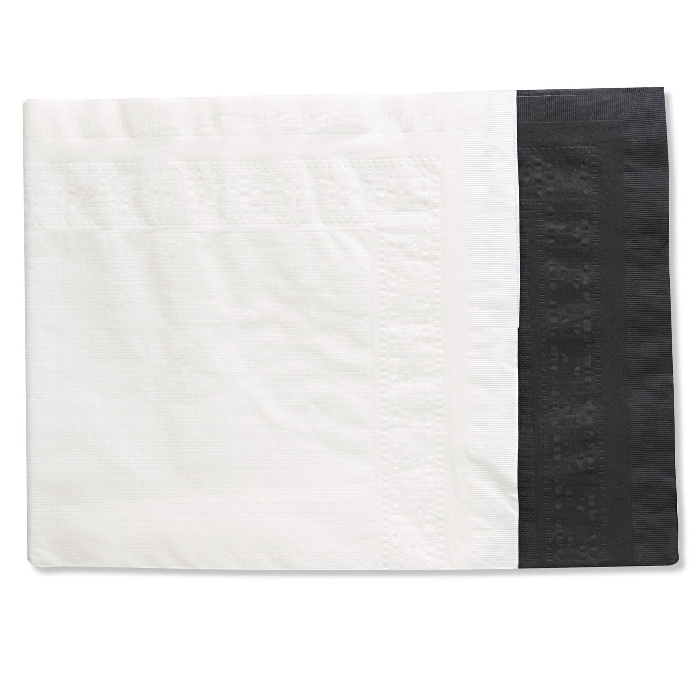 Hoffmaster Cellutex Table Covers, Tissue/Polylined, 54" x 108", White, 25/Carton