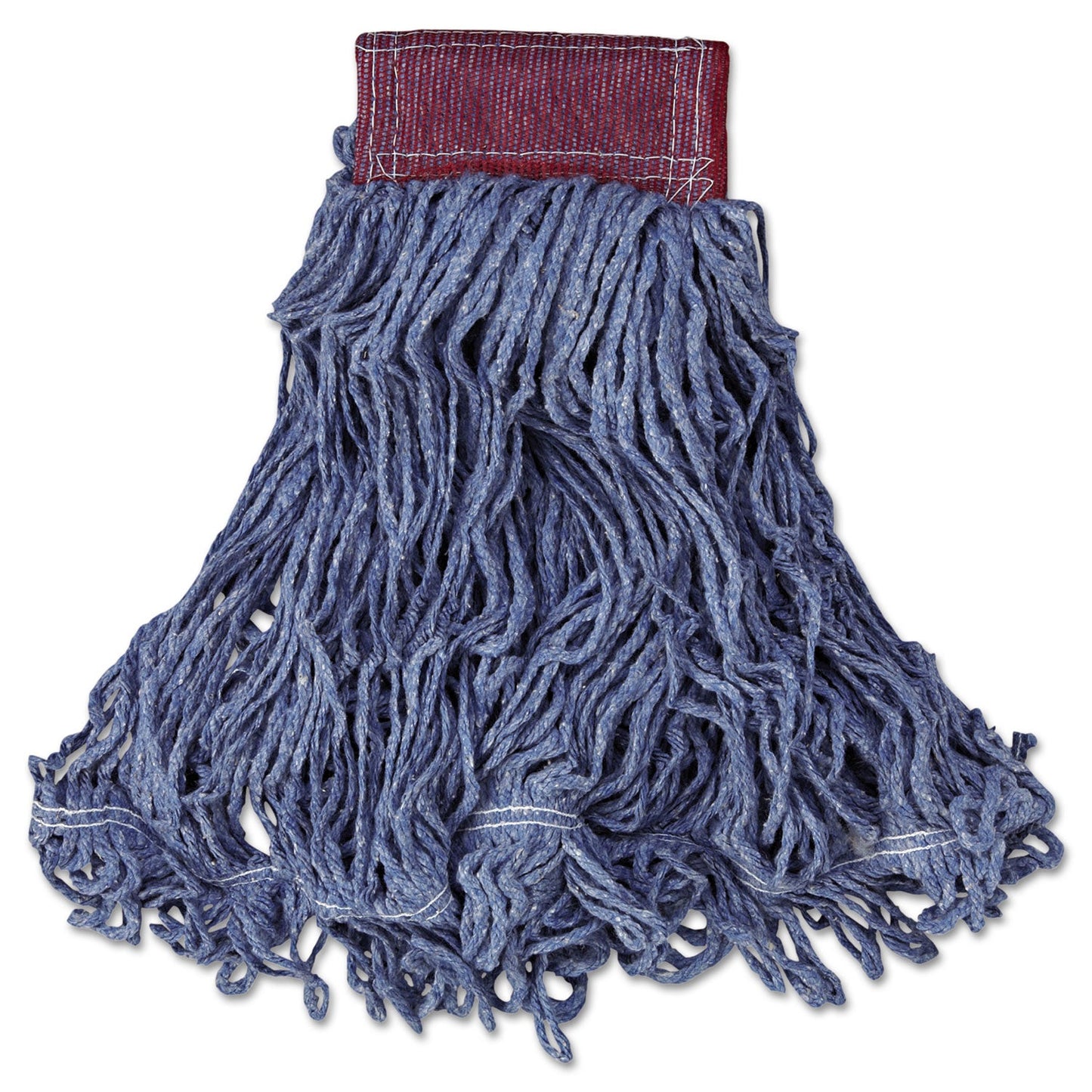 Rubbermaid Super Stitch Blend Mop Head, Large, Cotton/Synthetic, Blue