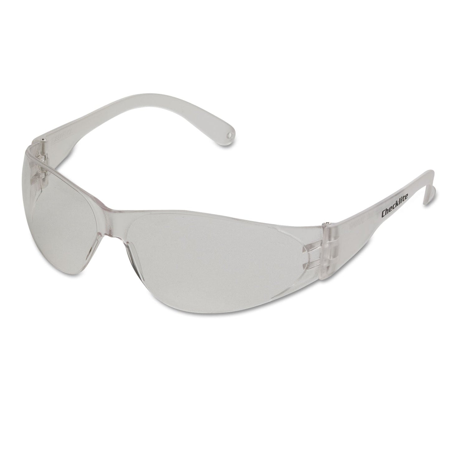 MCR Checklite Safety Glasses, Clear Frame, Anti-Fog Lens