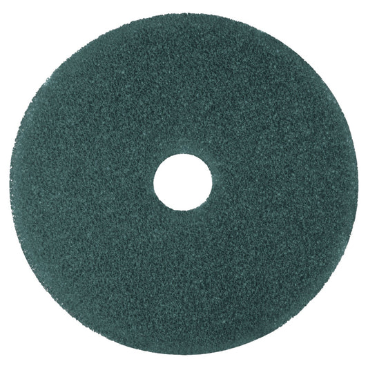 3M Low-Speed High Productivity Floor Pads 5300, 20" Diameter, Blue, 5/Carton