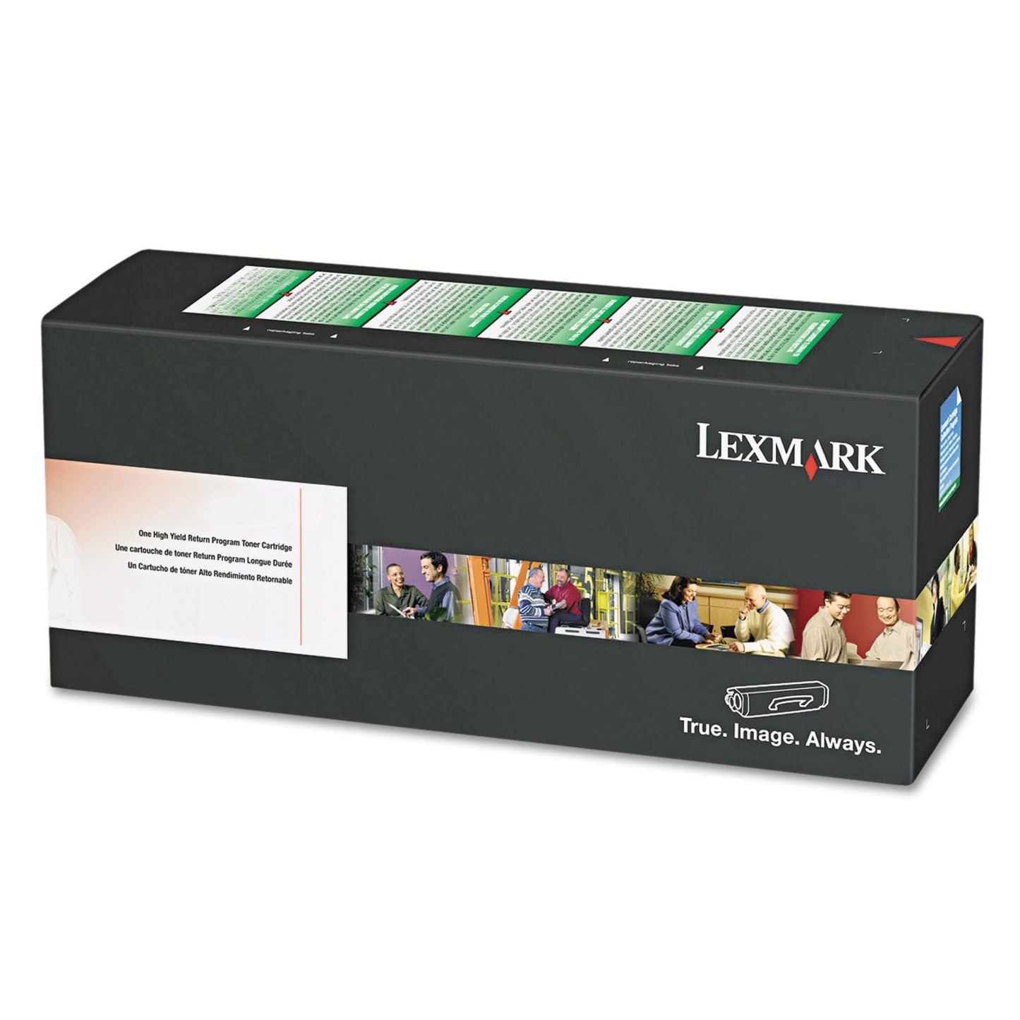 Lexmark 80C1SY0 Return Program Toner, 2,000 Page-Yield, Yellow