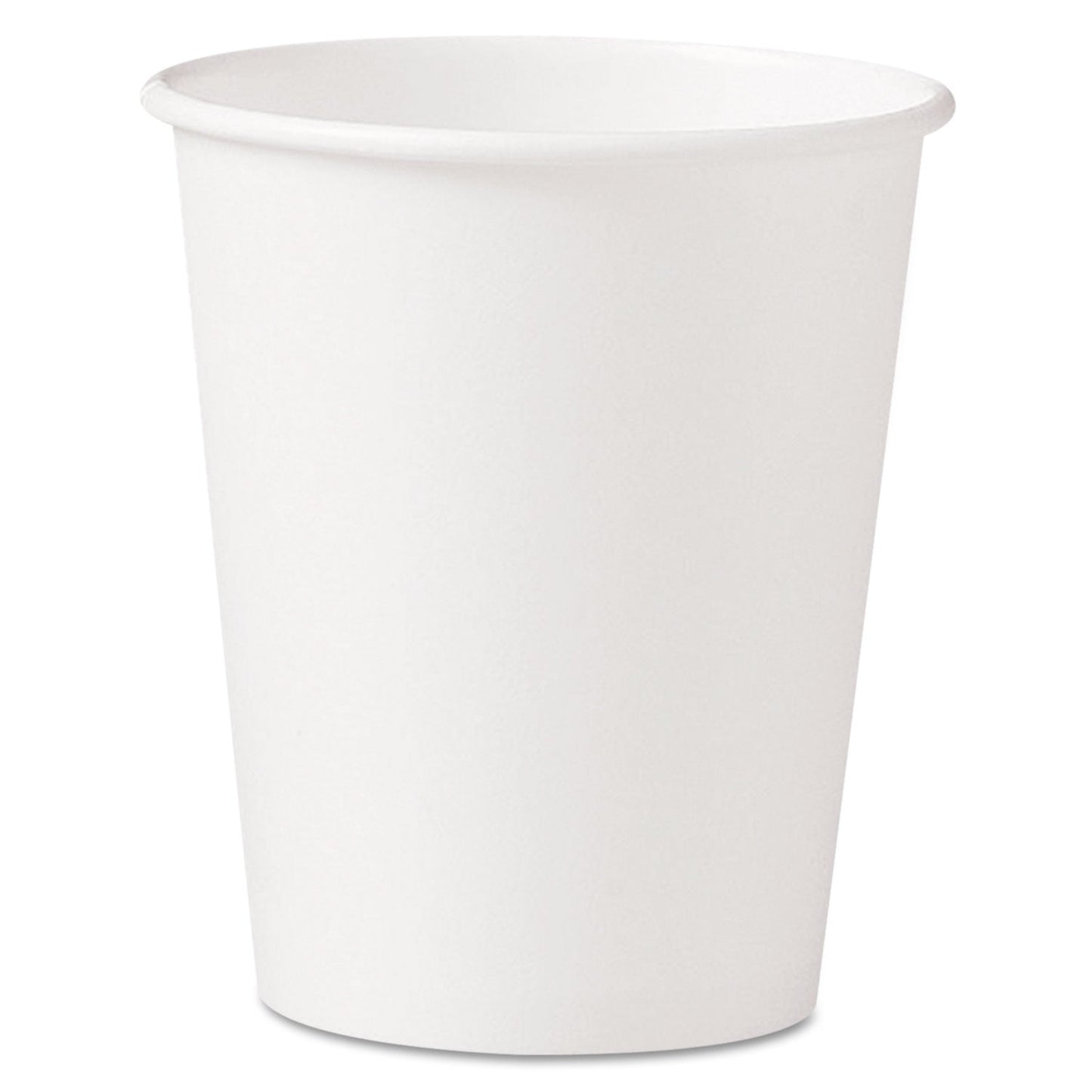 Dart Polycoated Hot Paper Cups, 10 oz, White, 50 Sleeve, 20 Sleeves/Carton