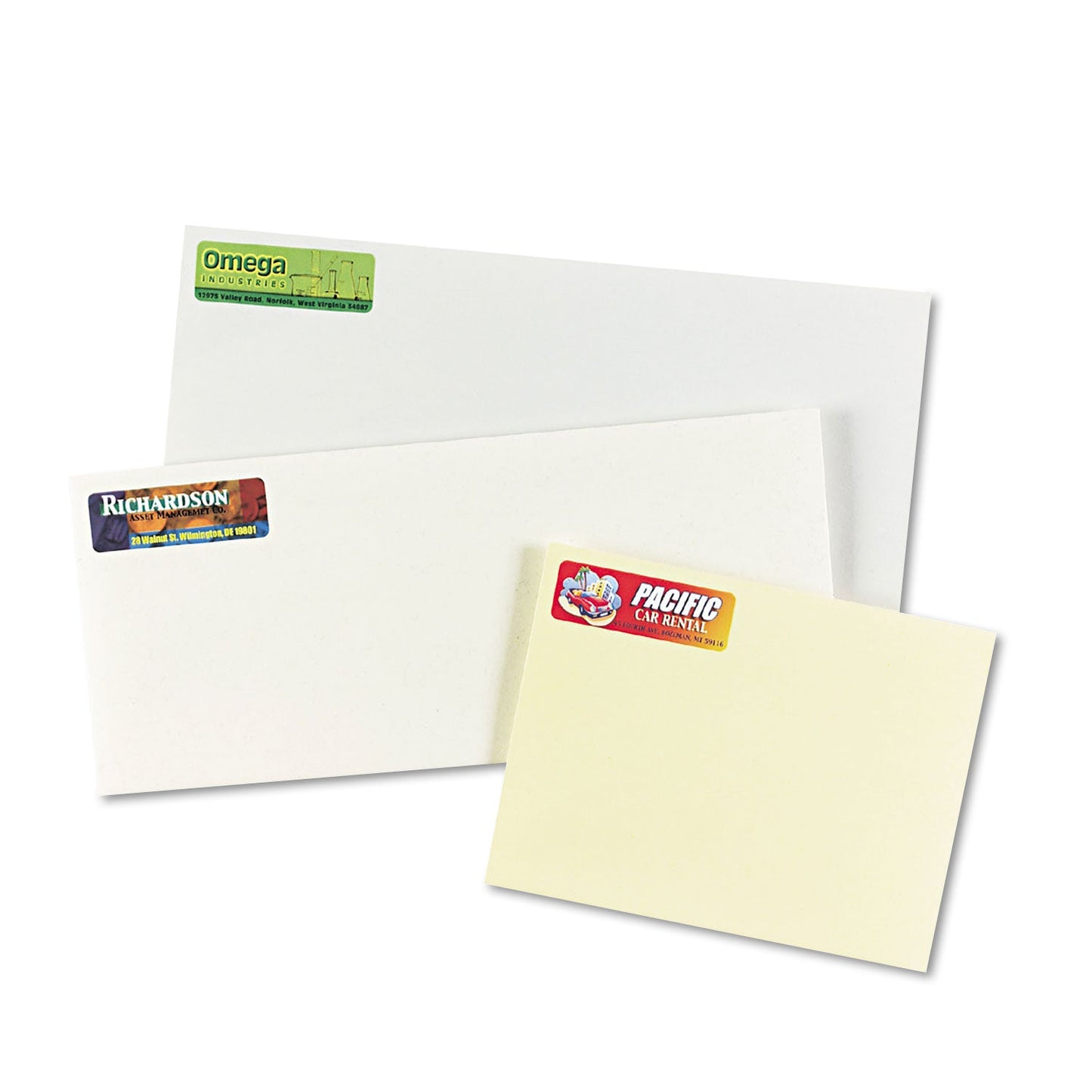 Avery Vibrant Laser Color-Print Labels w/ Sure Feed, 0.75 x 2.25, White, 750/PK