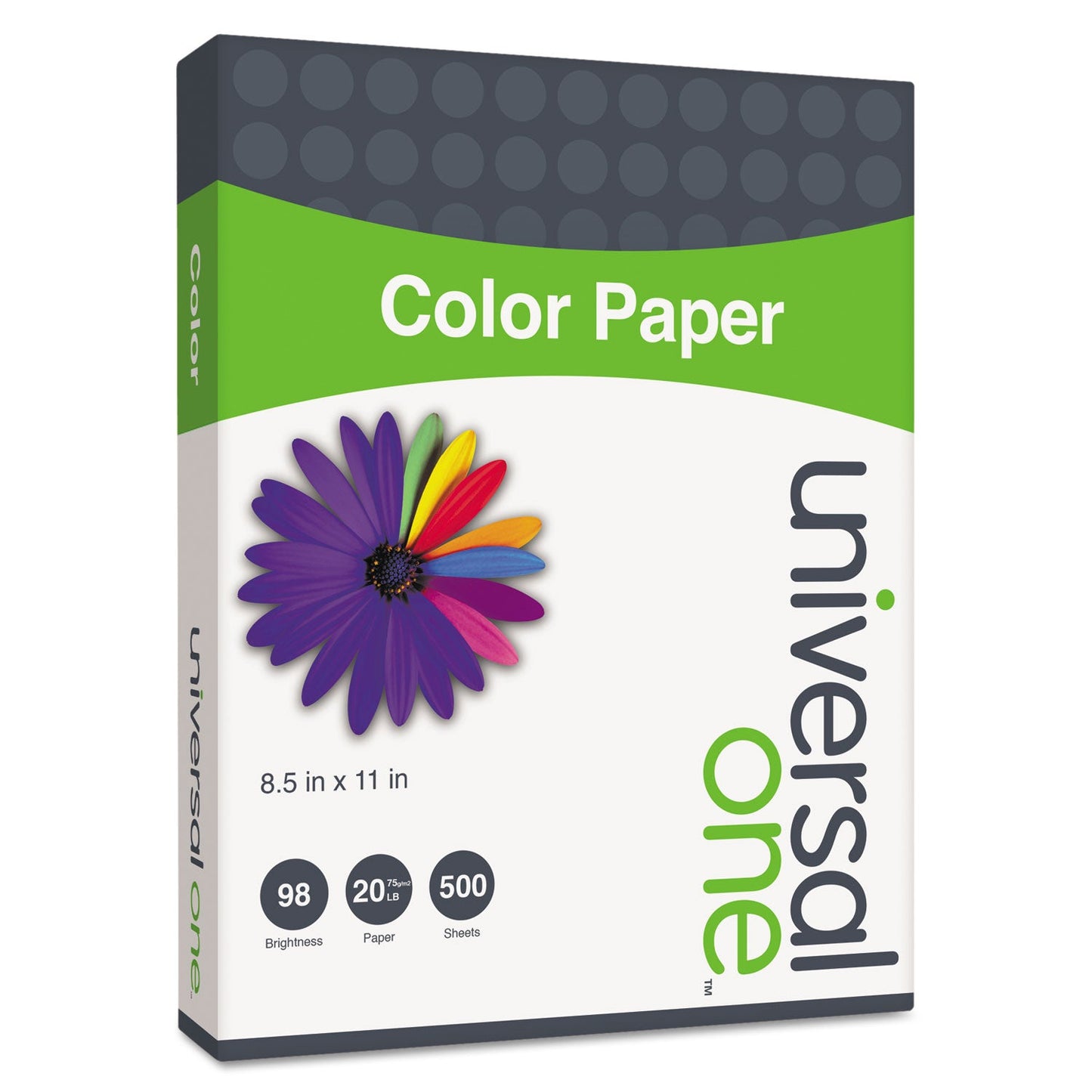 Universal Deluxe Colored Paper, 20 lb Bond Weight, 8.5 x 11, Blue, 500/Ream