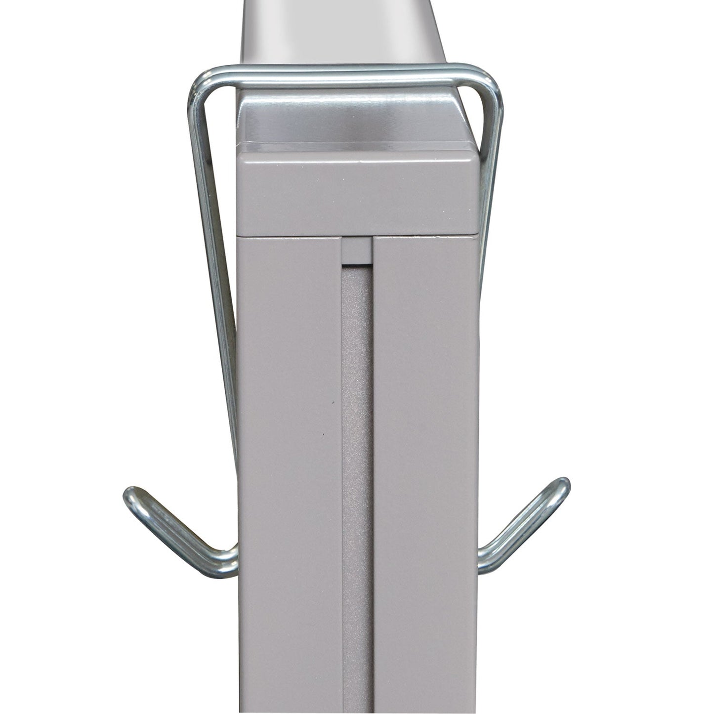 Alera Double Sided Partition Garment Hook, Steel, 0.5 x 3.38 x 4.75, Over-the-Door/Over-the-Panel Mount, Silver, 2/Pack