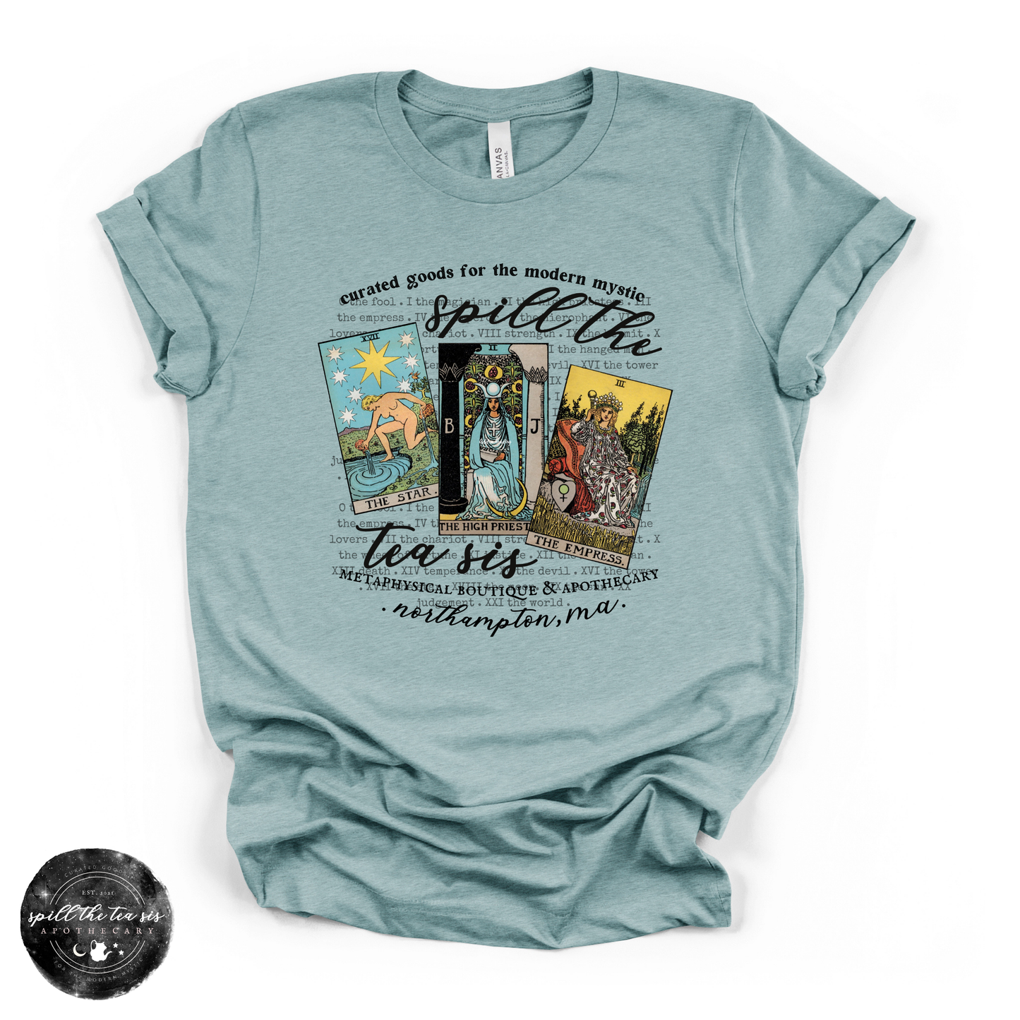 Spill The Tea Sis Tarot Tee | Witchy Tarot Graphic T-Shirt